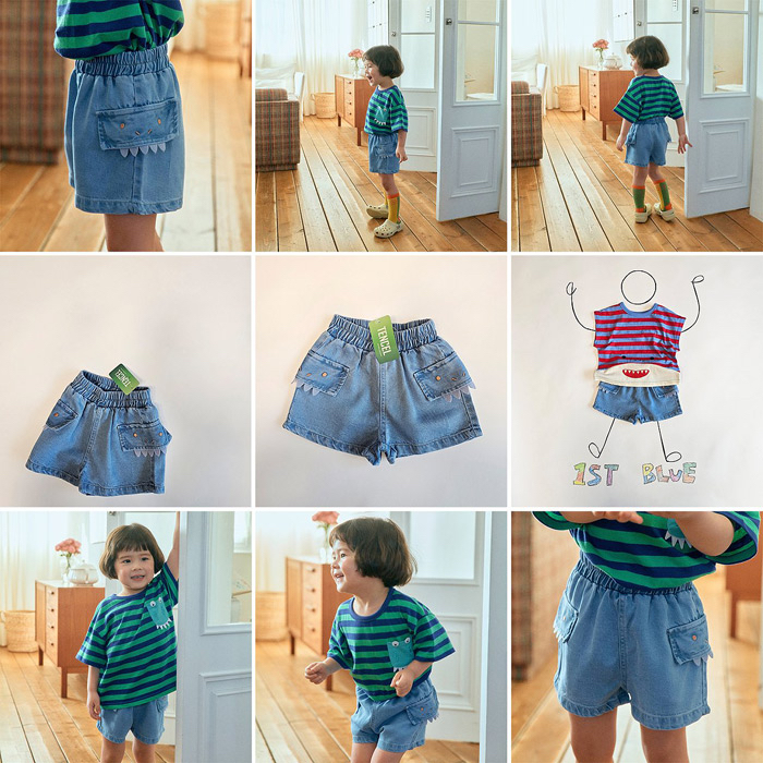 🇰🇷1st.BLUE短褲