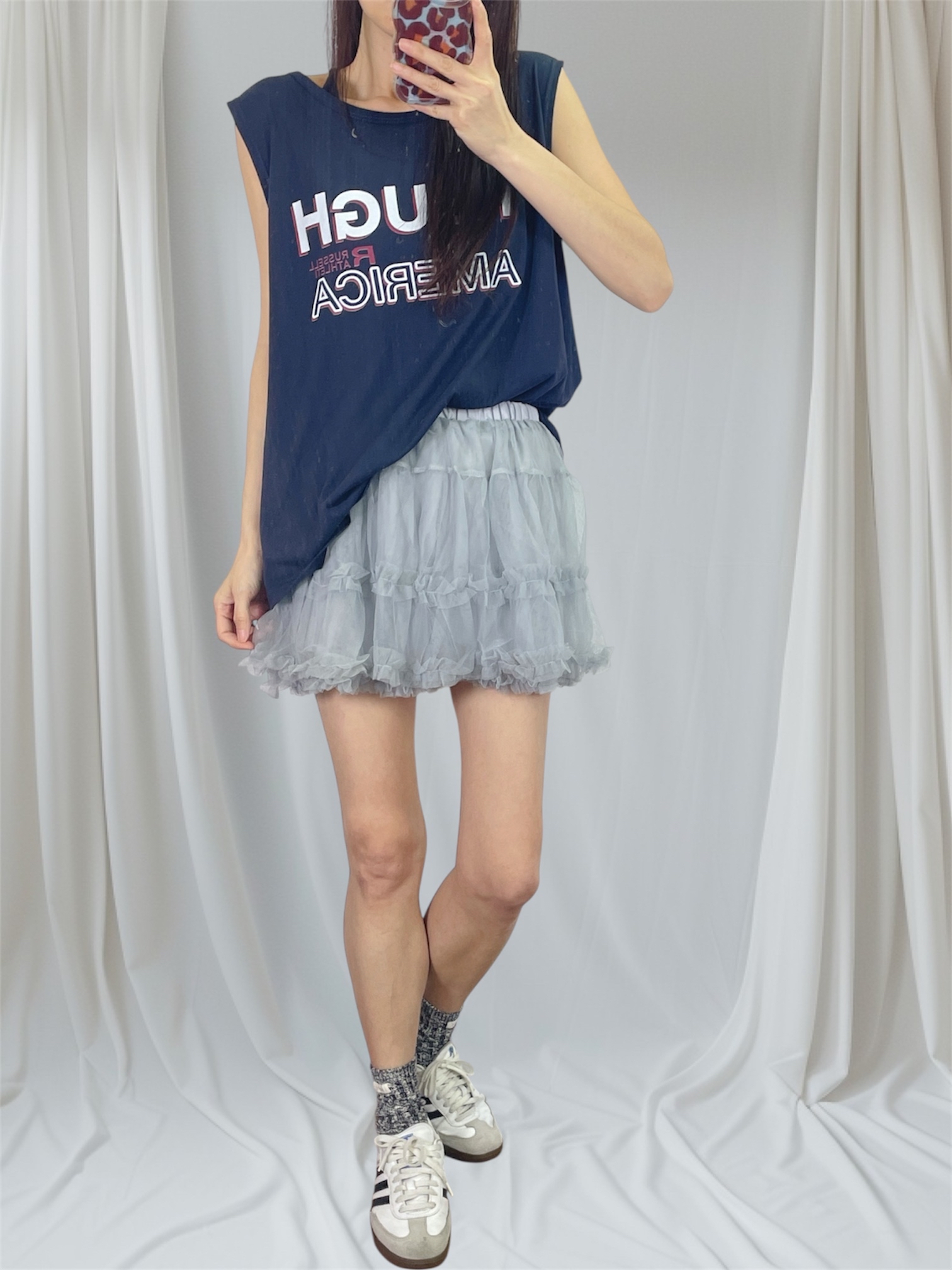 K5557 棉料印字鬆身背心