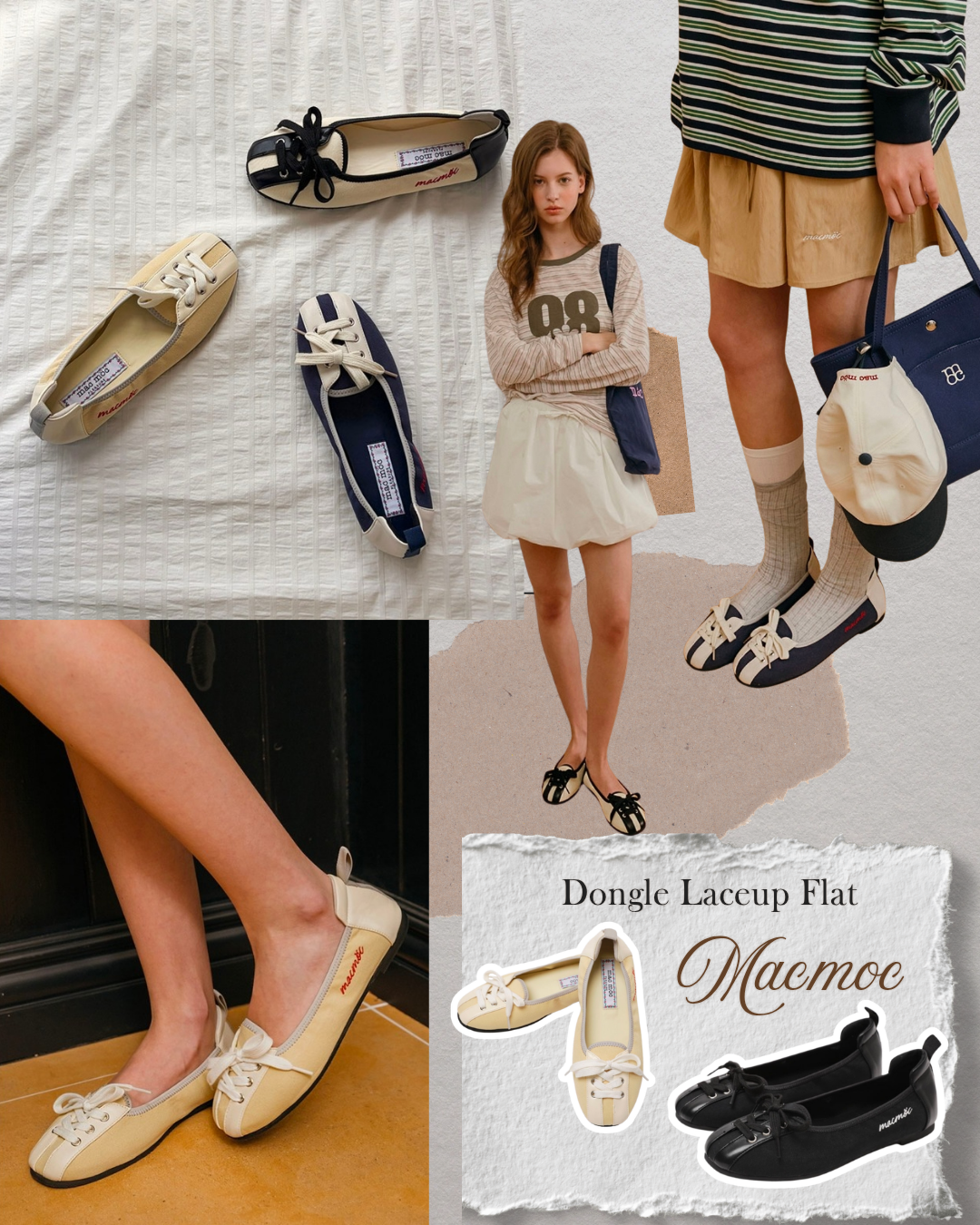 Macmoc Dongle Laceup 平底鞋 