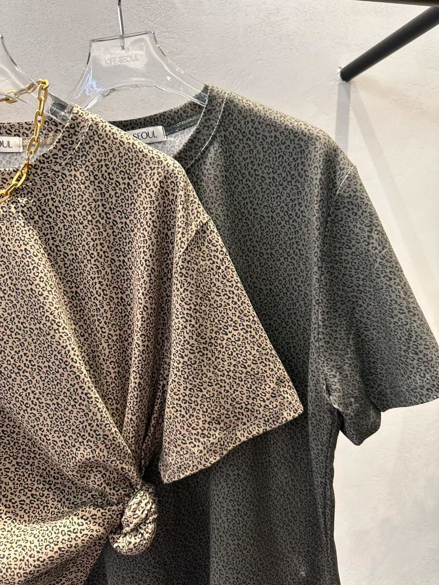 豹紋挺棉Tee