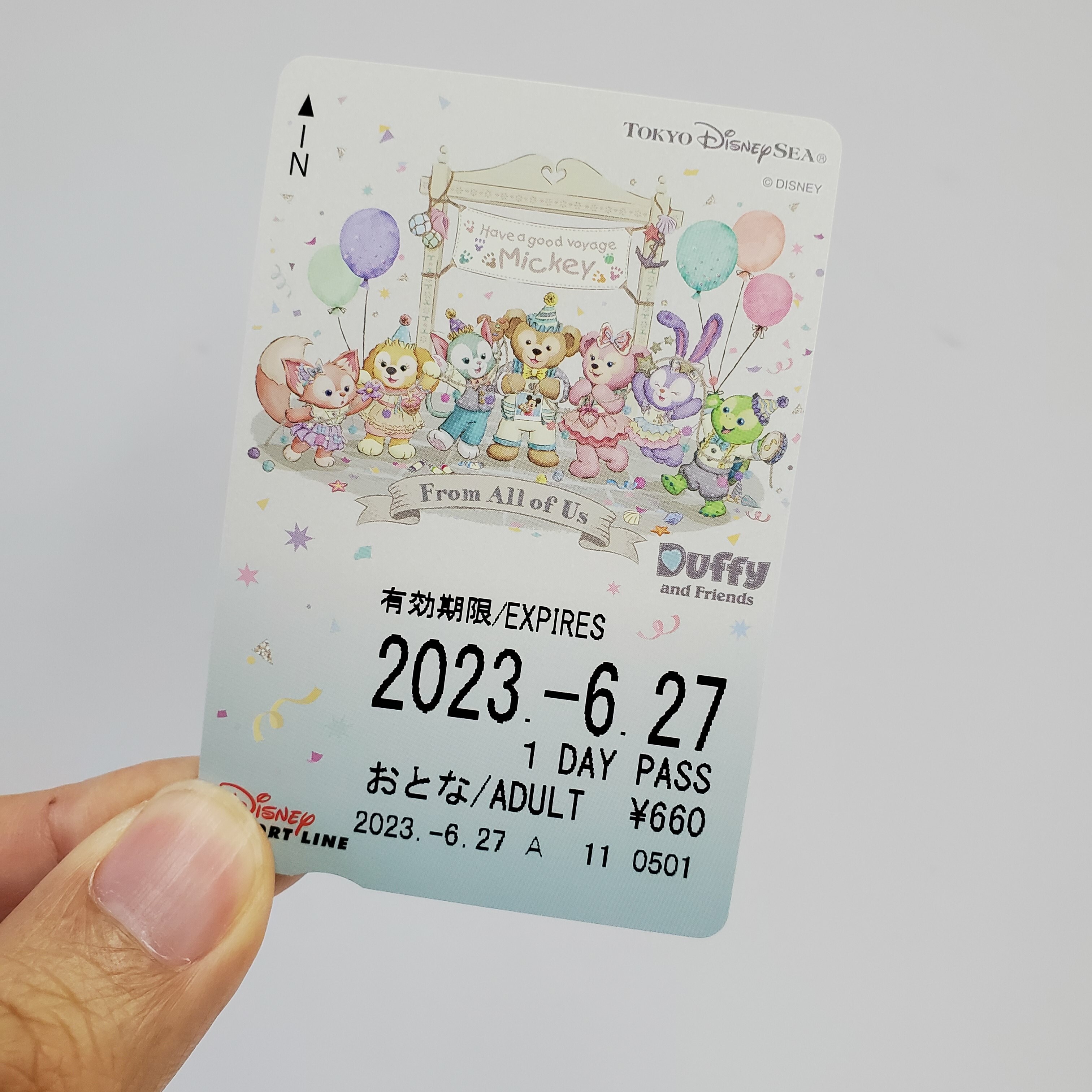 [現貨] [東京迪士尼] FROM ALL OF US| 車票 {TF2303171}