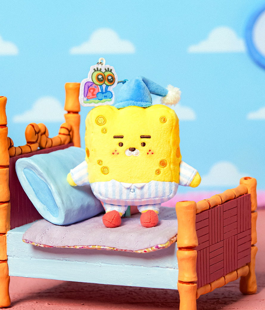 海綿寶寶 X Kakao Friends 公仔鎖匙扣