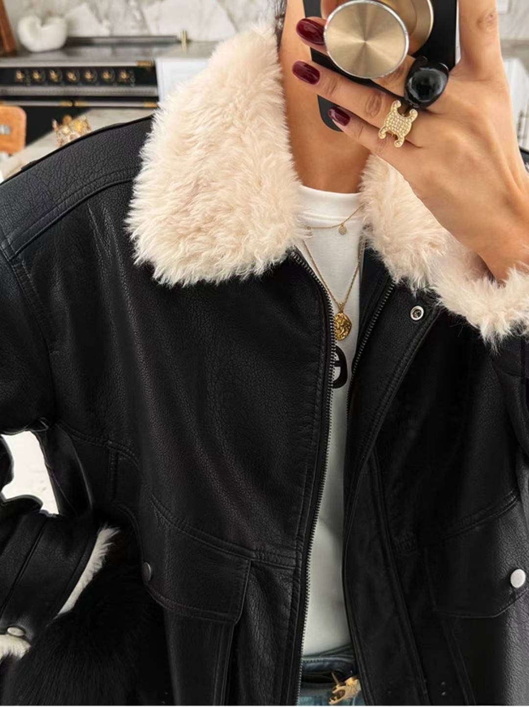 超靚毛毛仿皮Jk