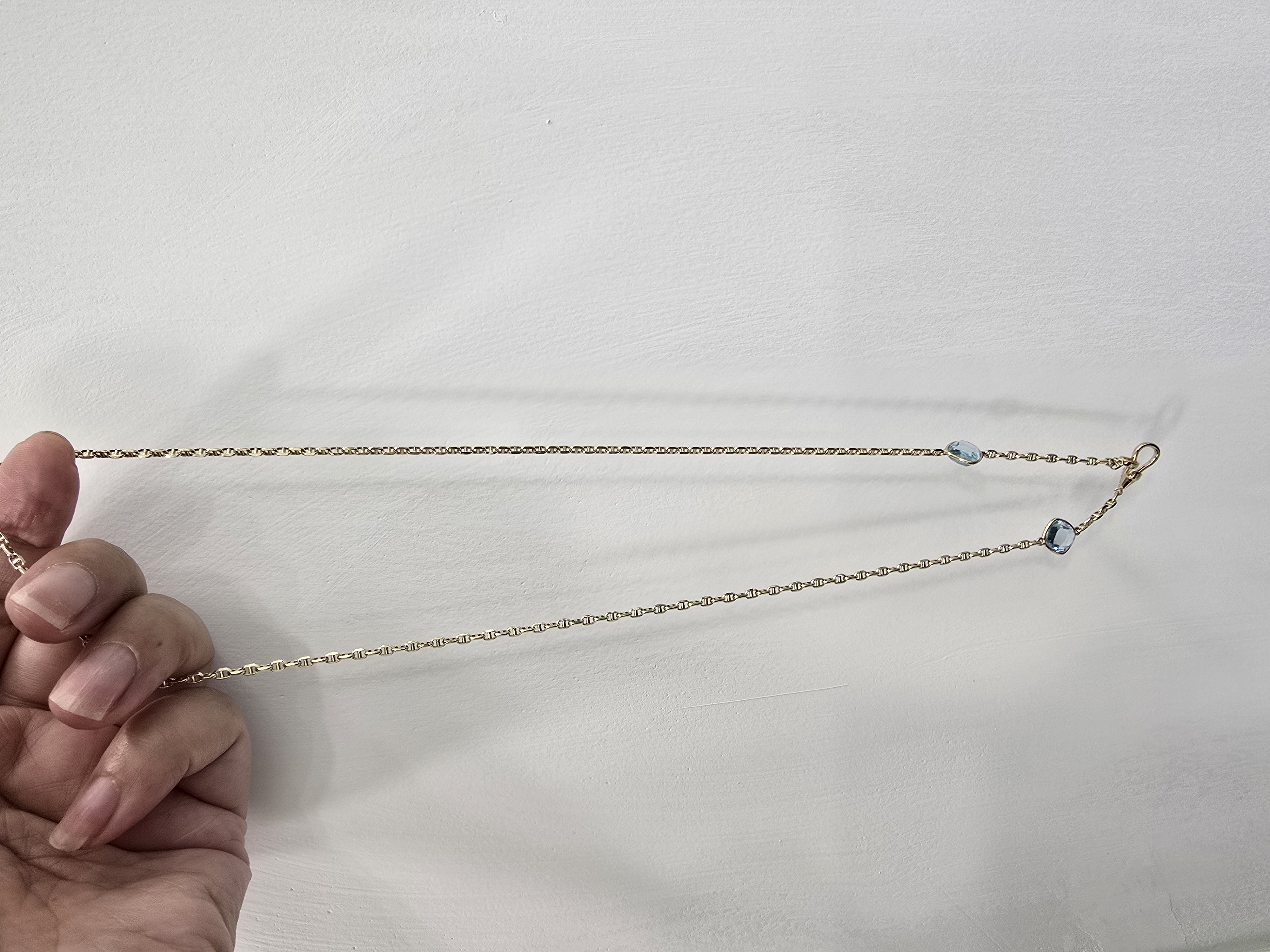 18K托帕石鑽石項鏈 G5g