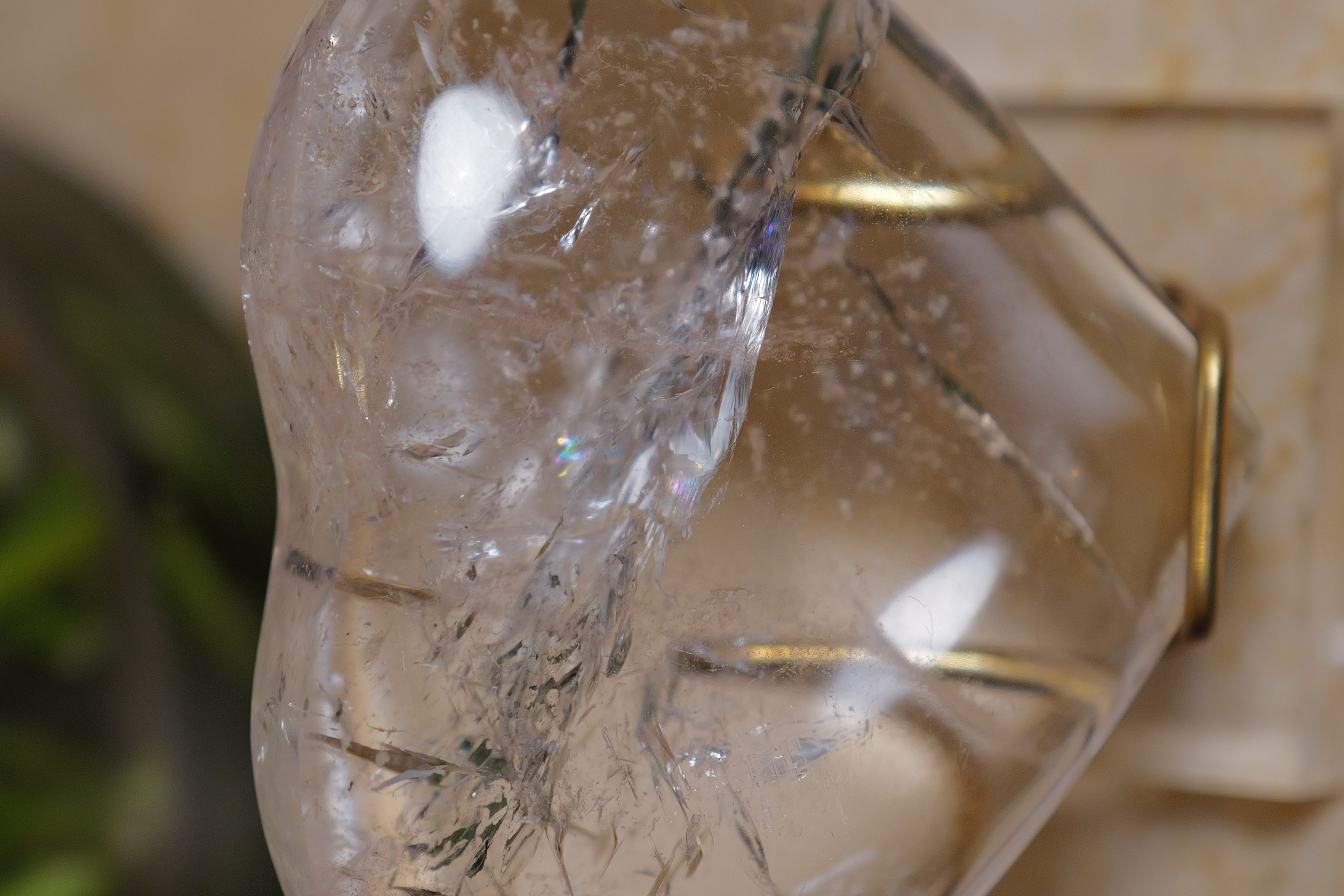 ༒8.3cm 白水晶愛心擺設༒ HE.1883CAA-RA30*As6