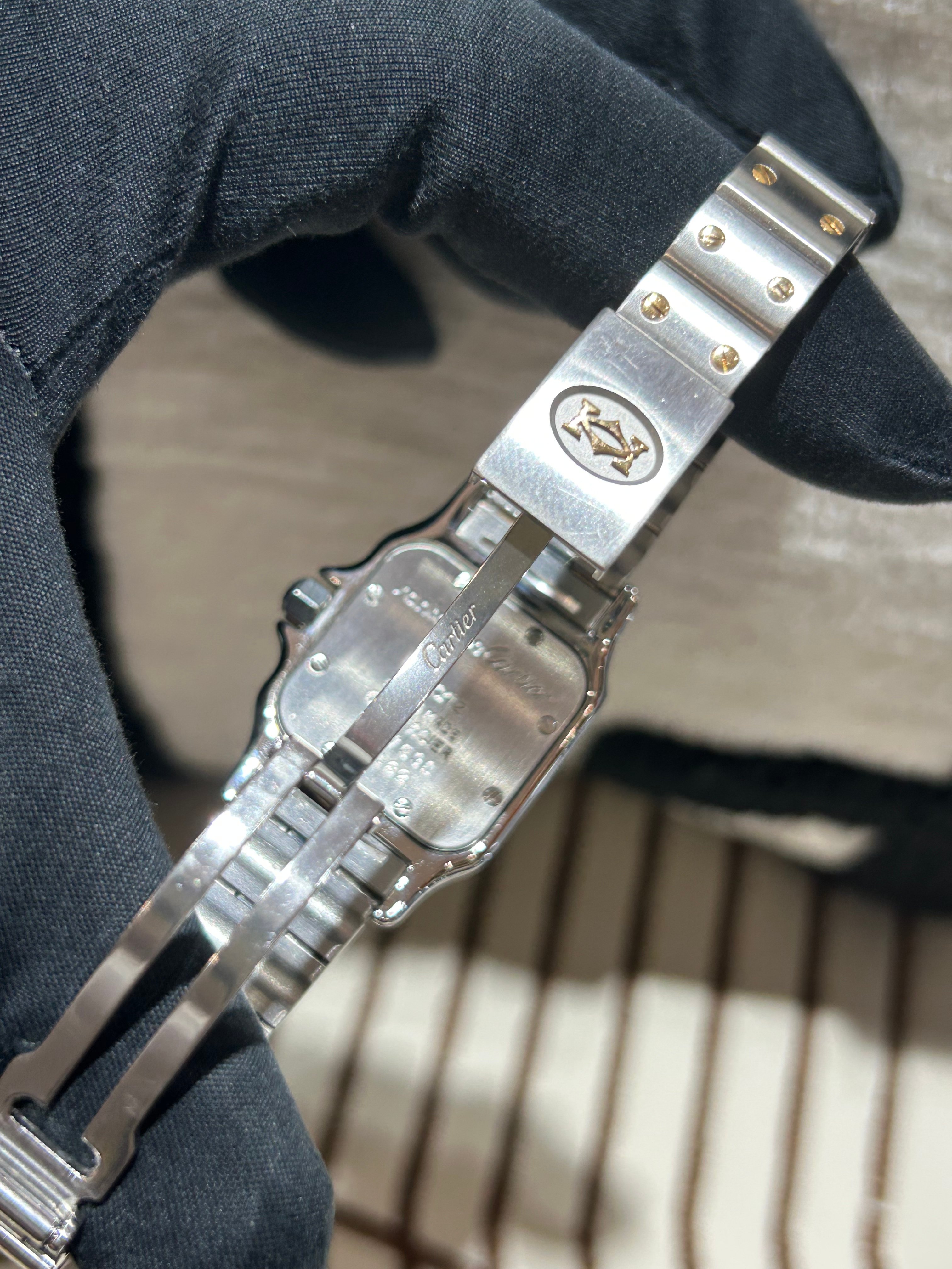 CARTIER SANTOS GALBÉE STAINLESS STEEL QUARTZ WATCH  100%Uathentic, 95%New ✅23維修收據✅Dust bag