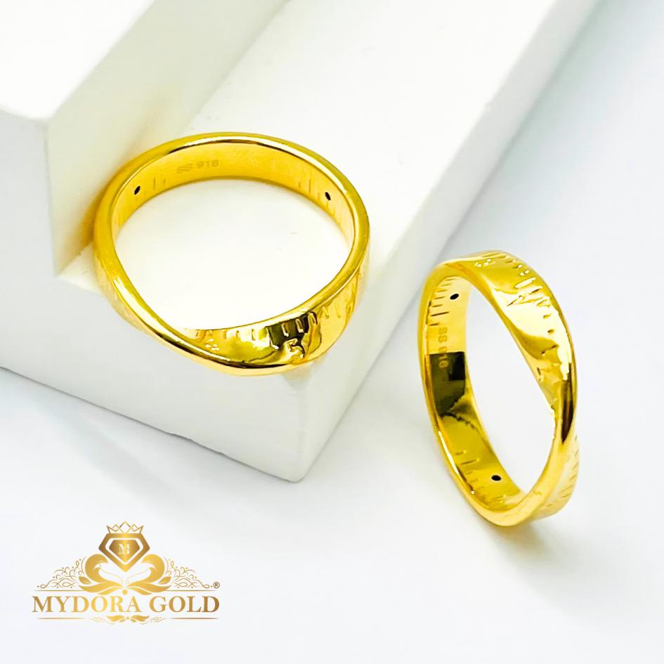 MYDORA Cincin Linear Twist (5G) l EMAS 916/22K