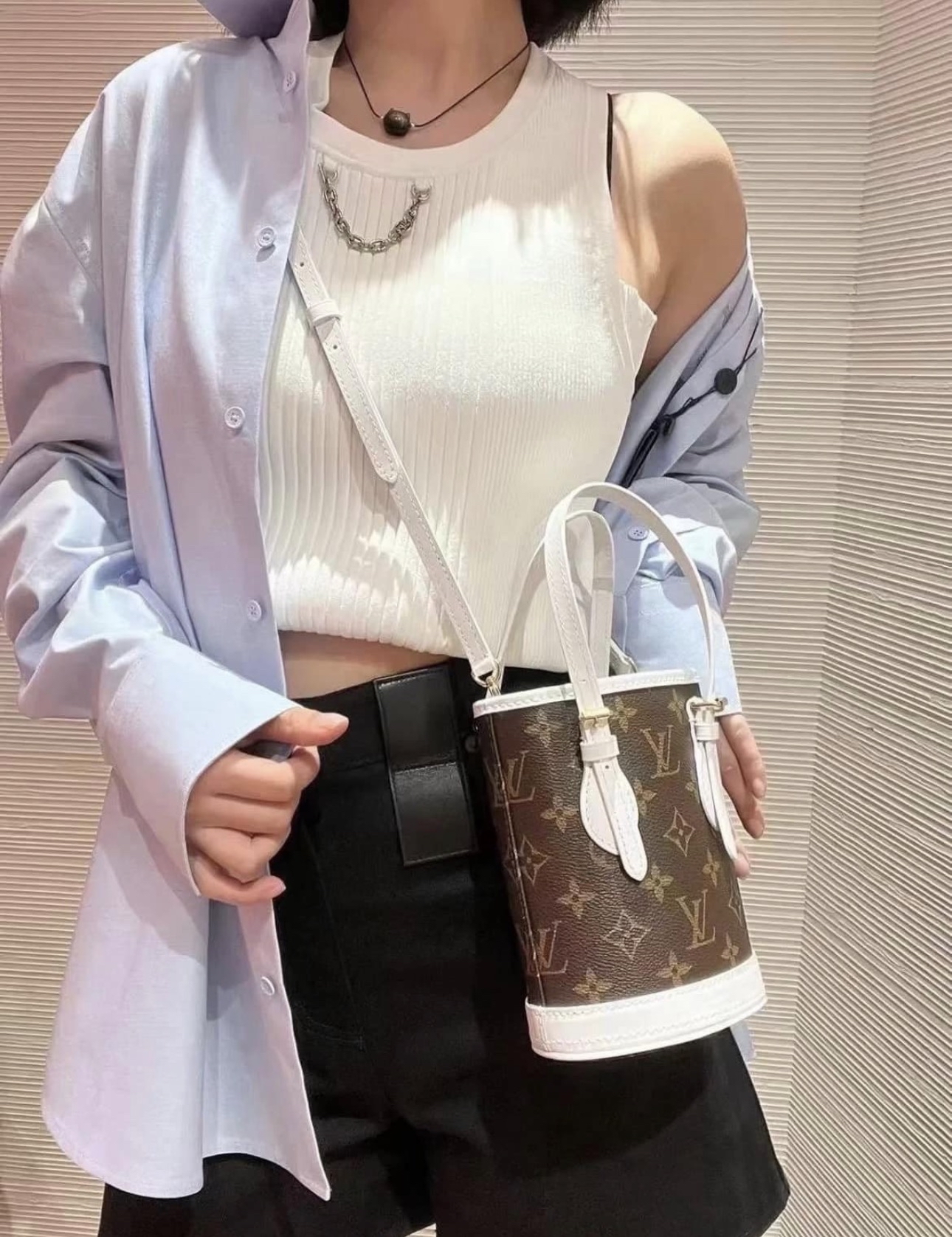 Louis Vuitton 水桶包配散紙包