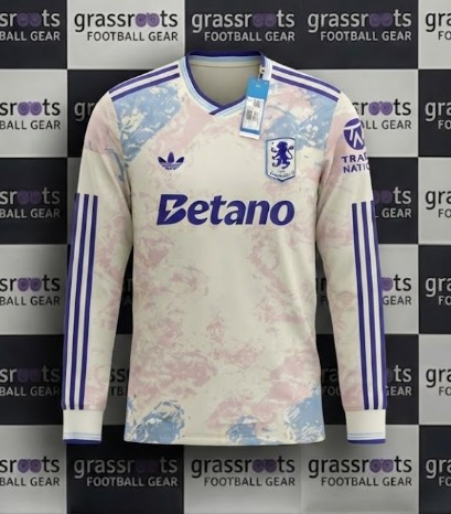 25/26 阿士東維拉 2客 長袖球員版 Size XL