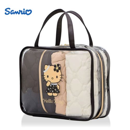 🆕【⭐訂購⭐】🌀 🇯🇵 日本直送 #Sanrio #Kitty 曬燶豹紋版 旅行收納包套裝(4件套)🌀 [ELID-0204][261028]