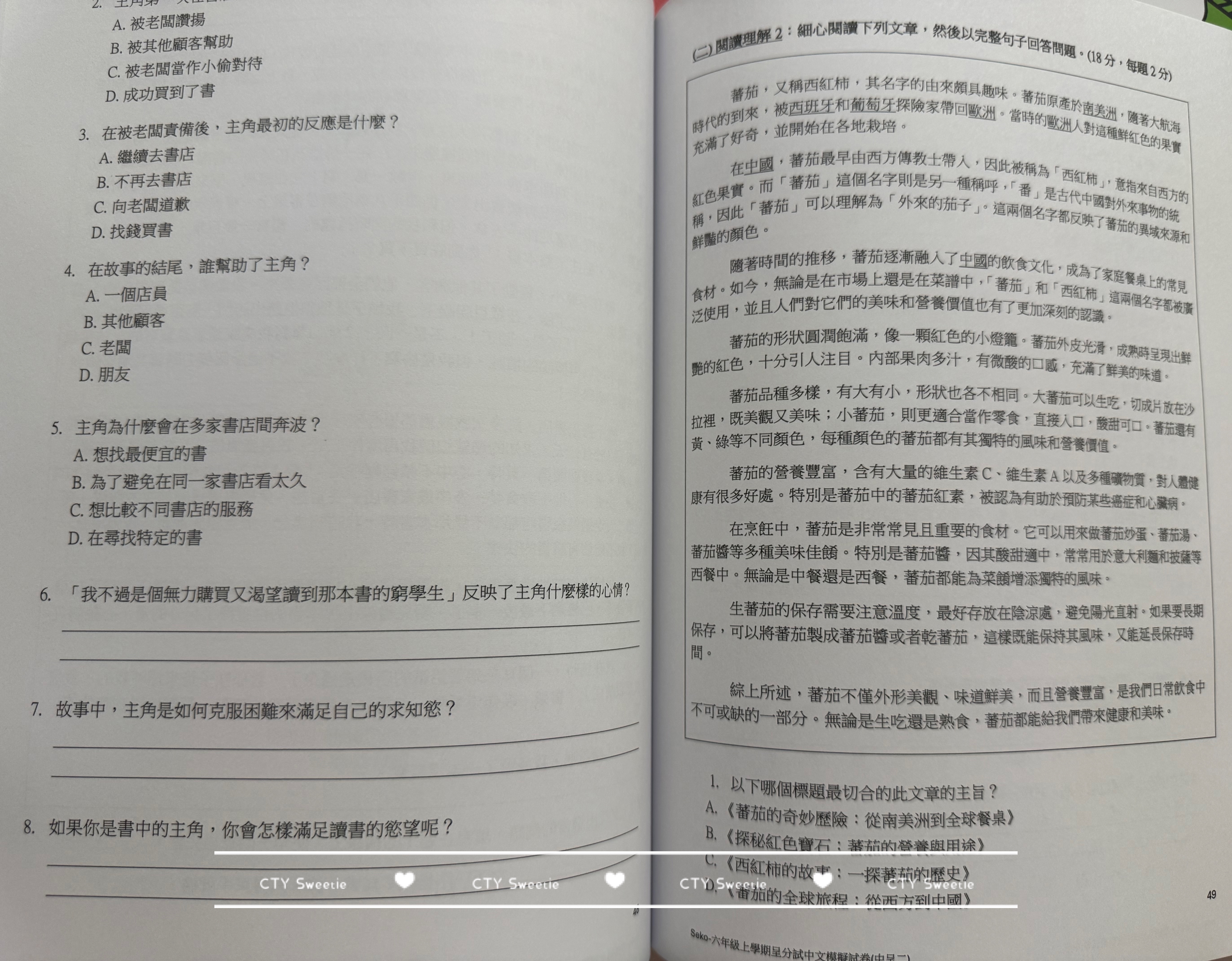 呈分試操卷套餐-中英數呈一二三共9本