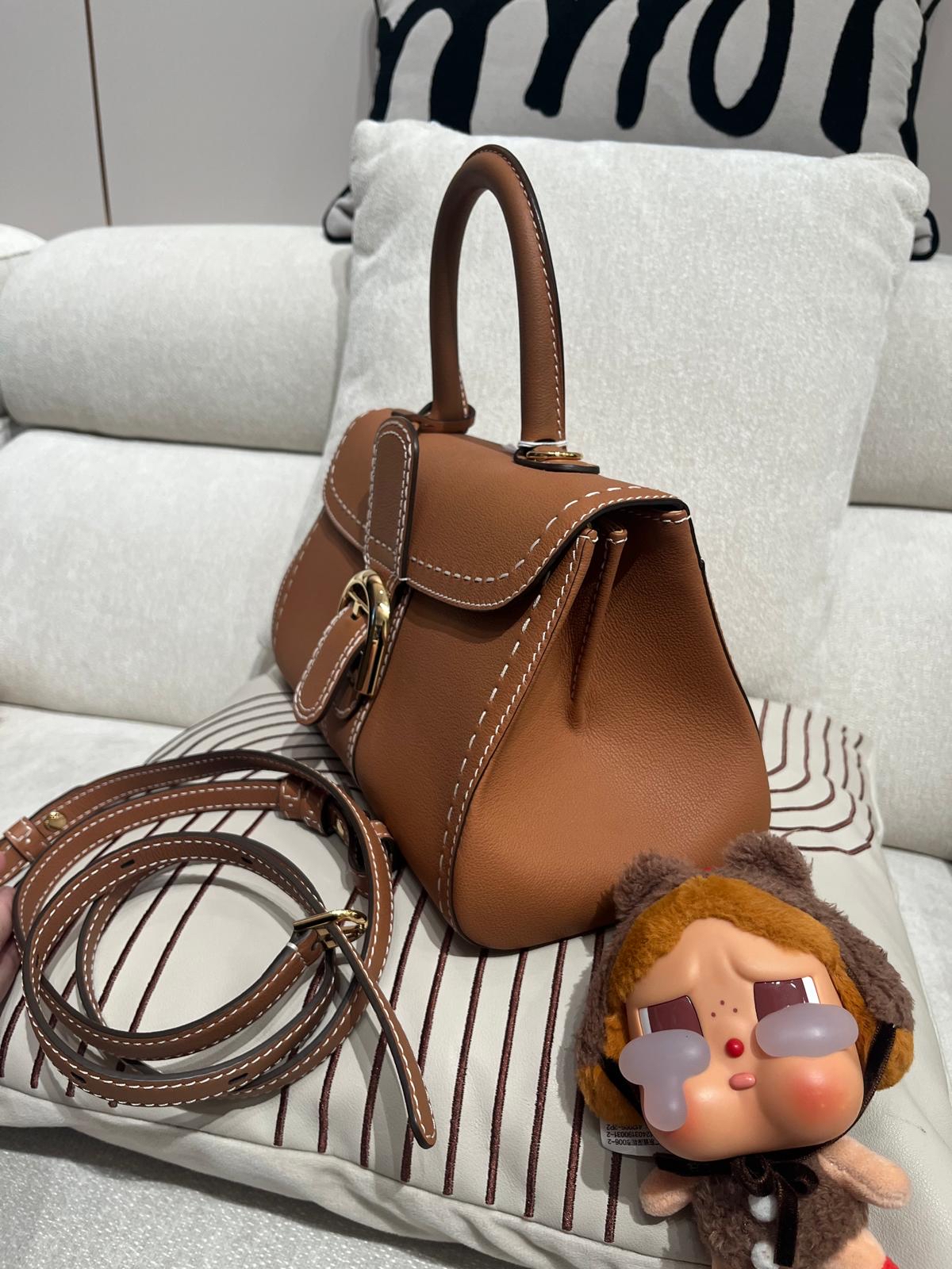 Delvaux Brillant east west mini 焦糖色 100%Authentic ,98%new ✅收據✅certificate✅鏡✅dust bag