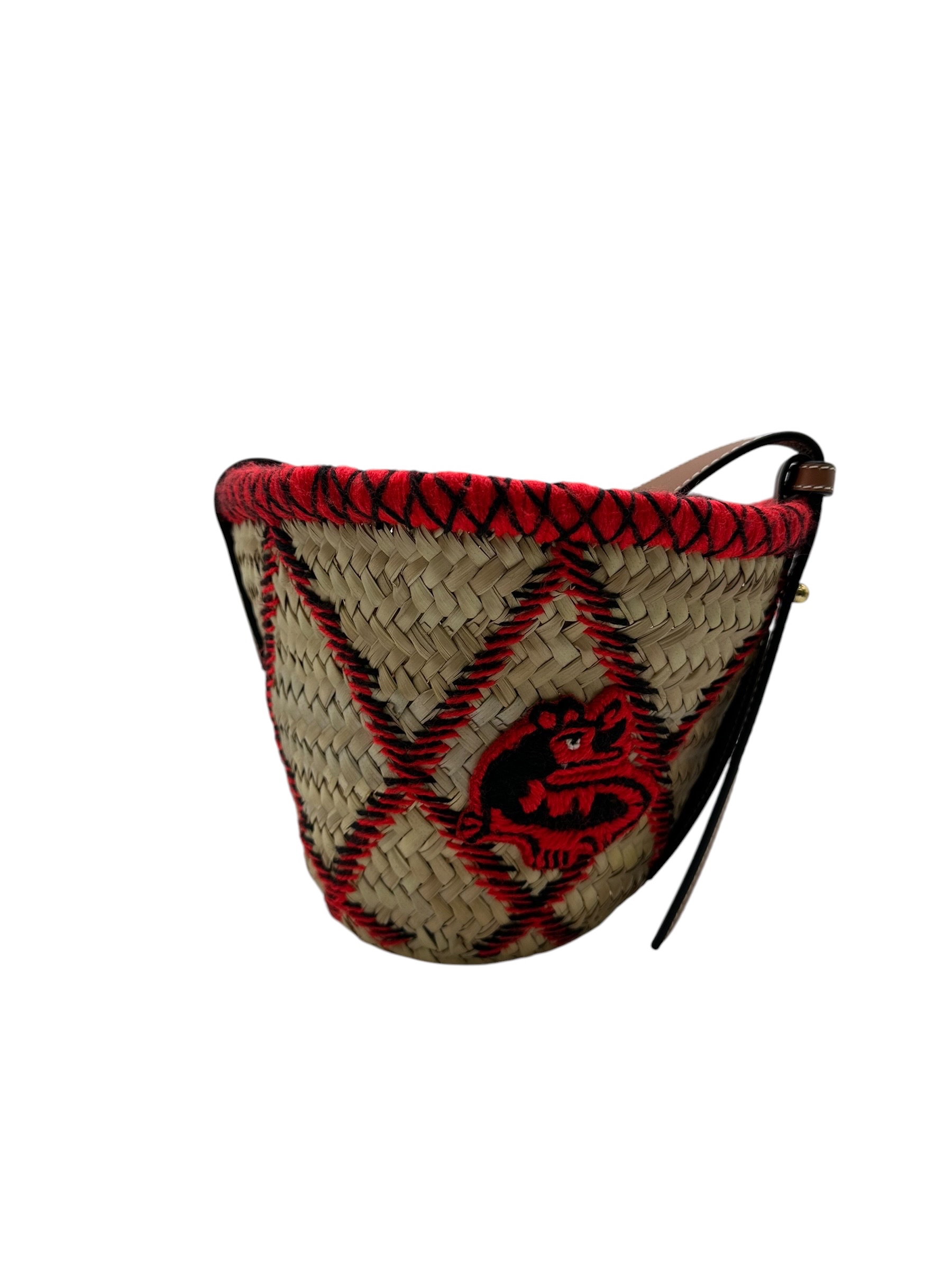 Pre-owned LOEWE Straw-woven Bamboo Basket Bag / Product Code: 071301