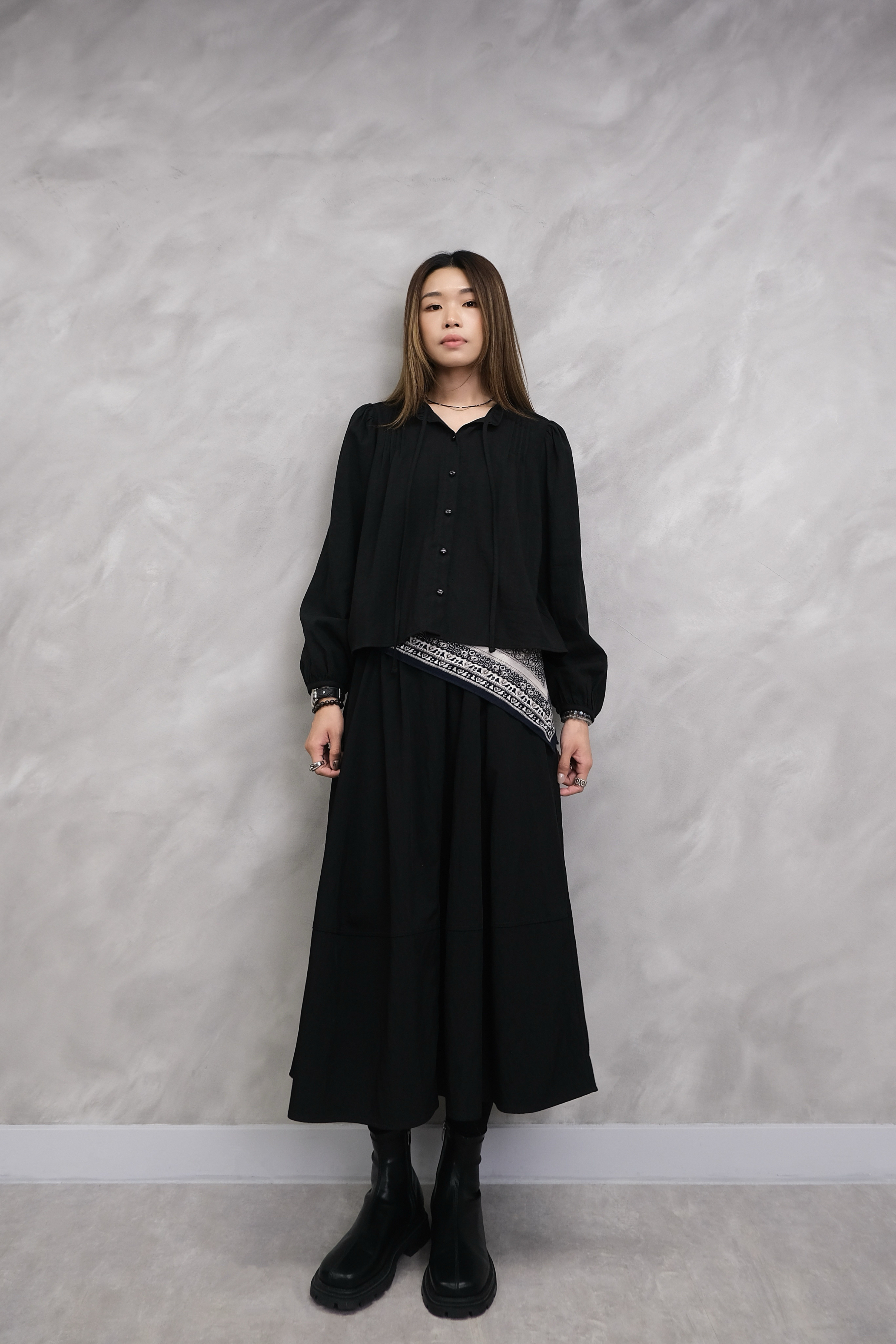 The Noir Flow Skirt #sk50