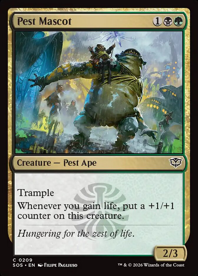 [EN] [Foil] Pest Mascot [SOS-209] C