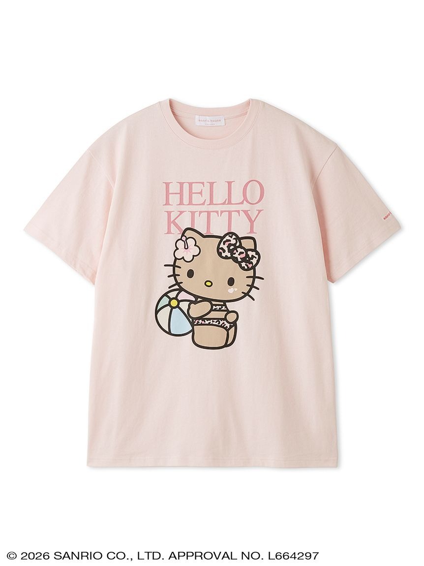 🎀【預訂】Sanrio Summer Beach Club Kitty oversized T-shirt P