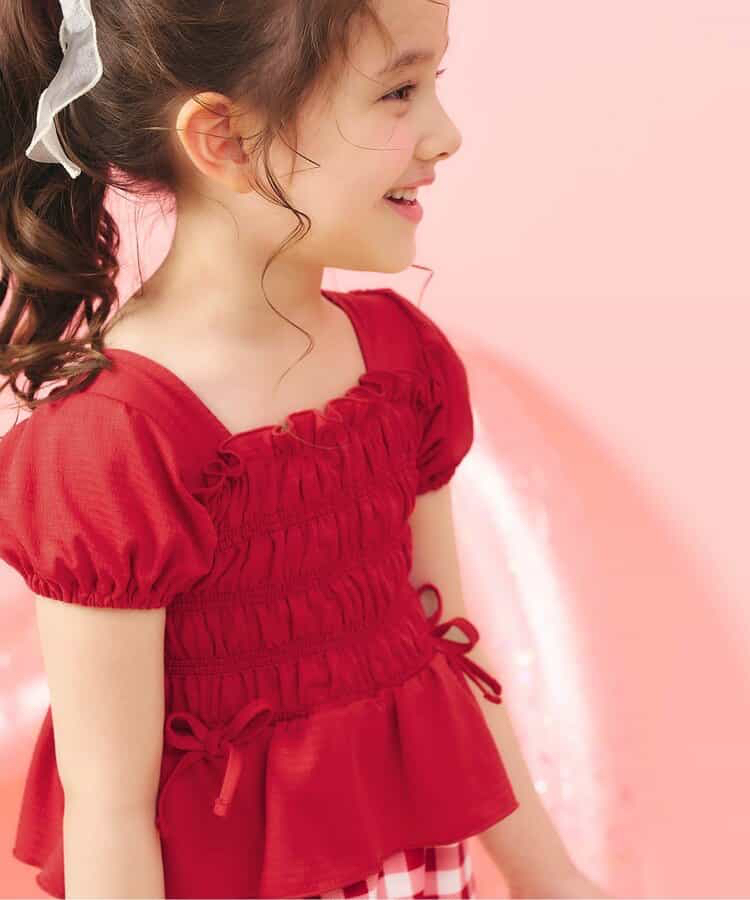 🇯🇵預訂 日本直送🇯🇵Apres les cours三色緞帶褶皺泡泡袖分體泳衣