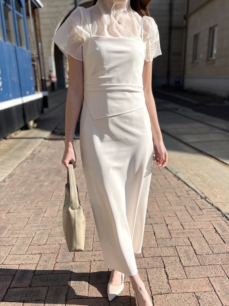 The Margaret Cami Dress (Ivory)
