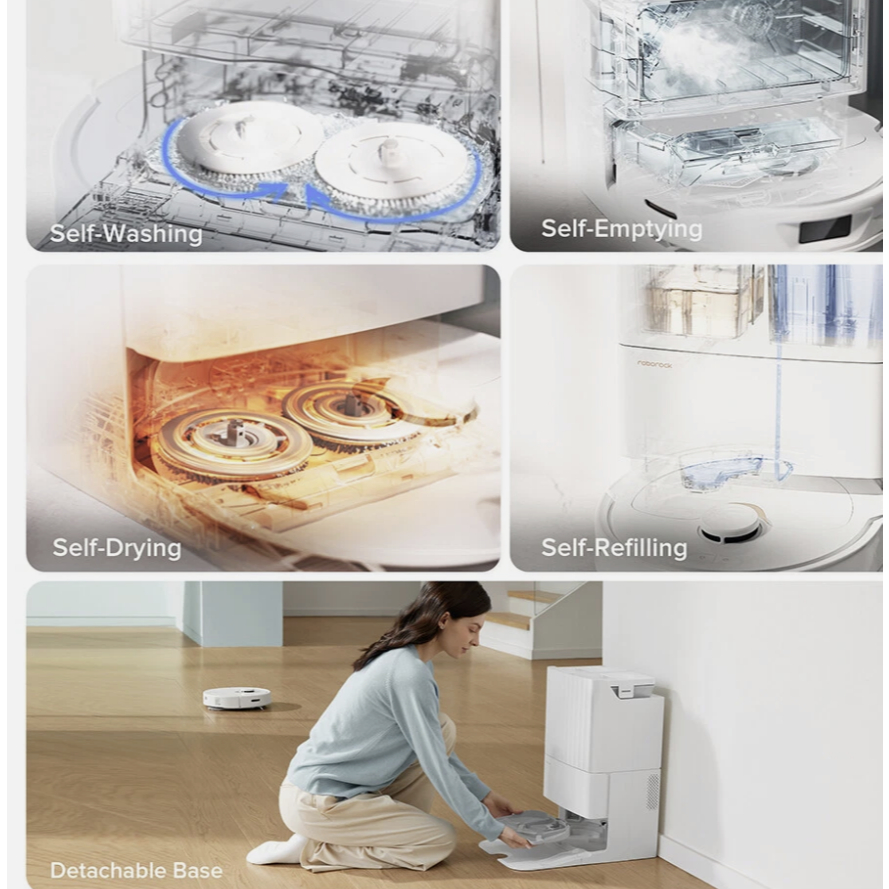 (🔥NEW RELEASE🔥) Roborock Q Revo Self Drying Mop Lifting 5500Pa Robot Vacuum Cleaner (Brand New Full Set)