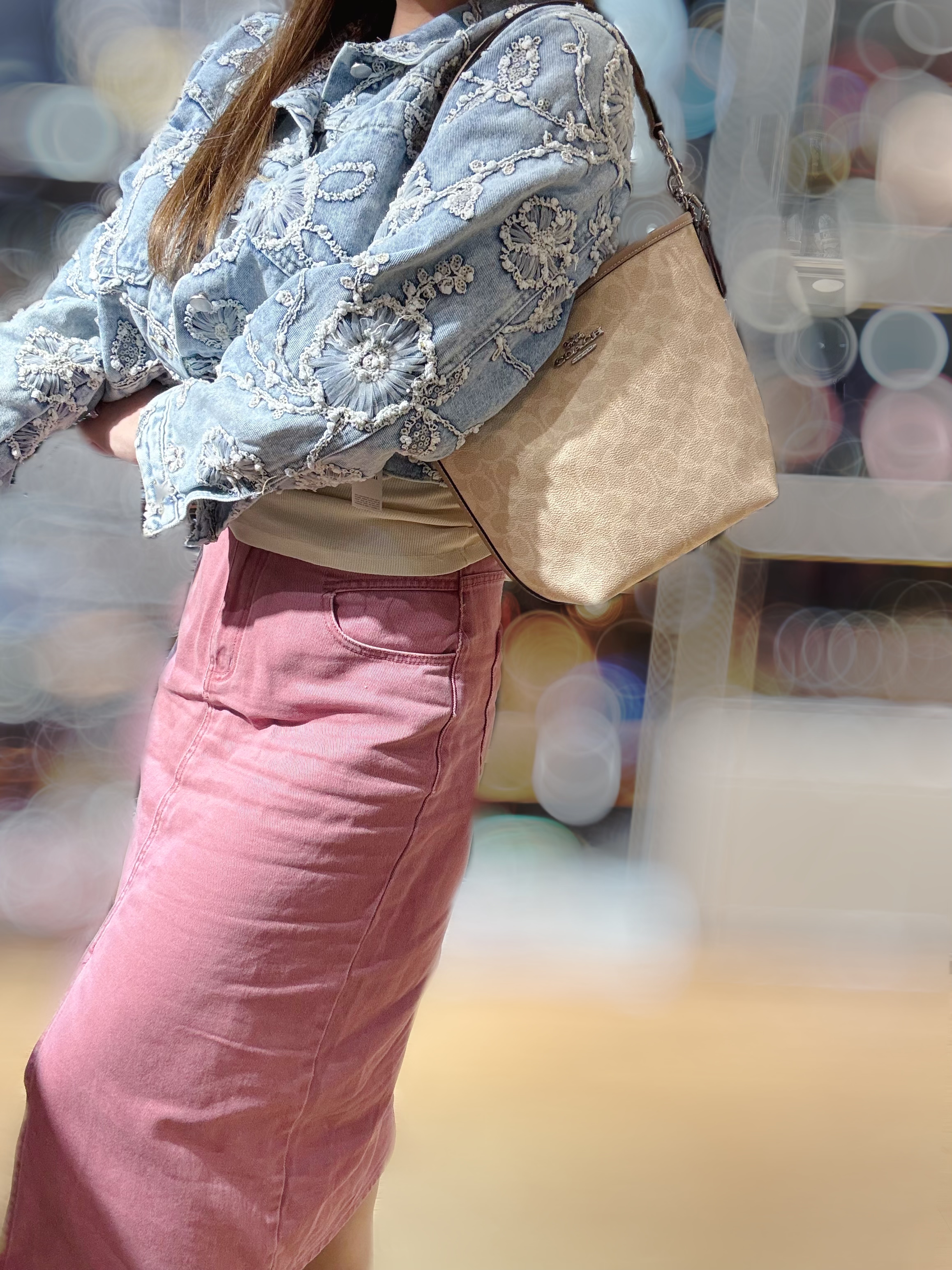 Coach City bucket milk tea/m