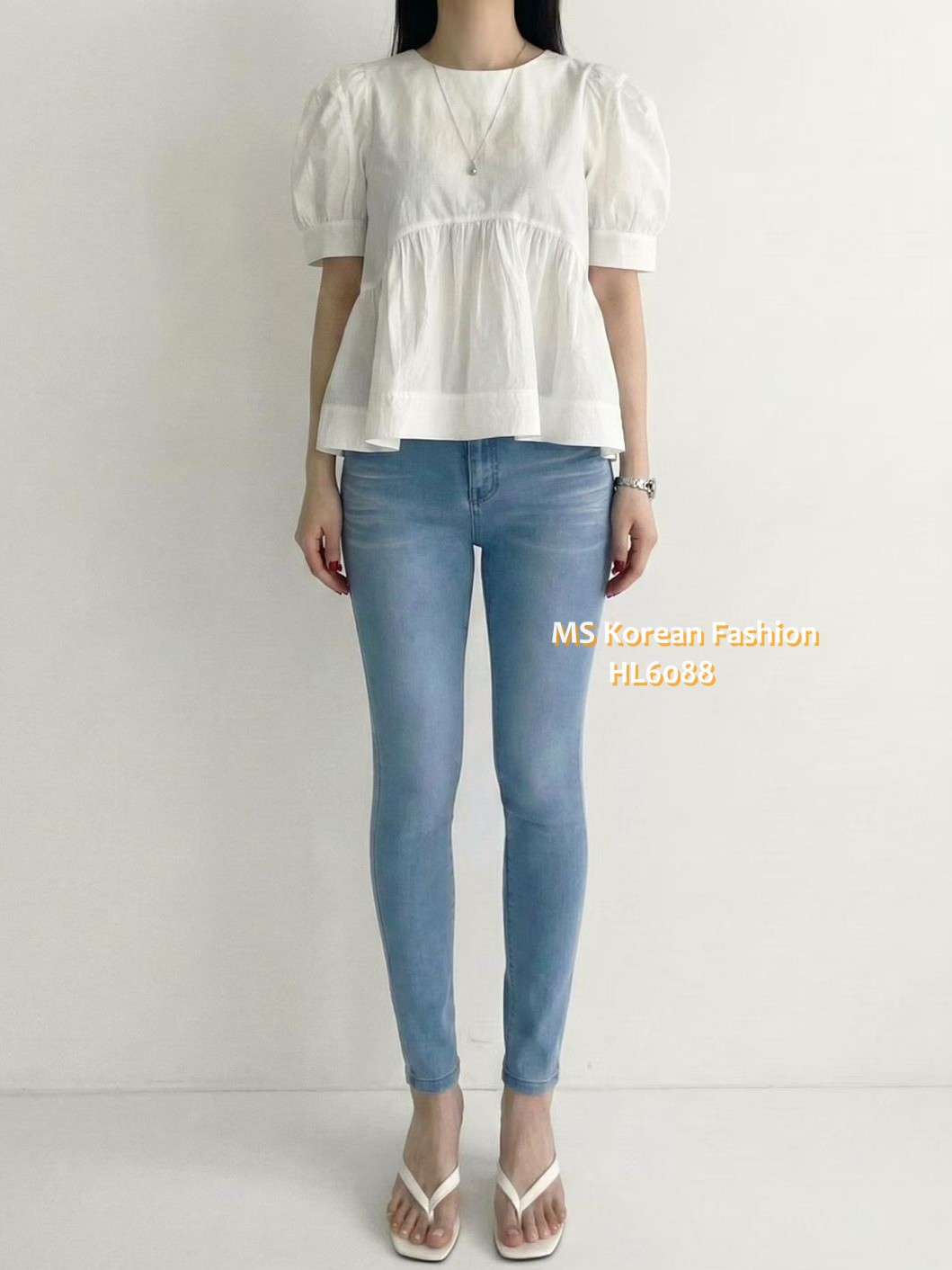 HL6088 韓國🌼Howluk牛奶面料slimcut牛