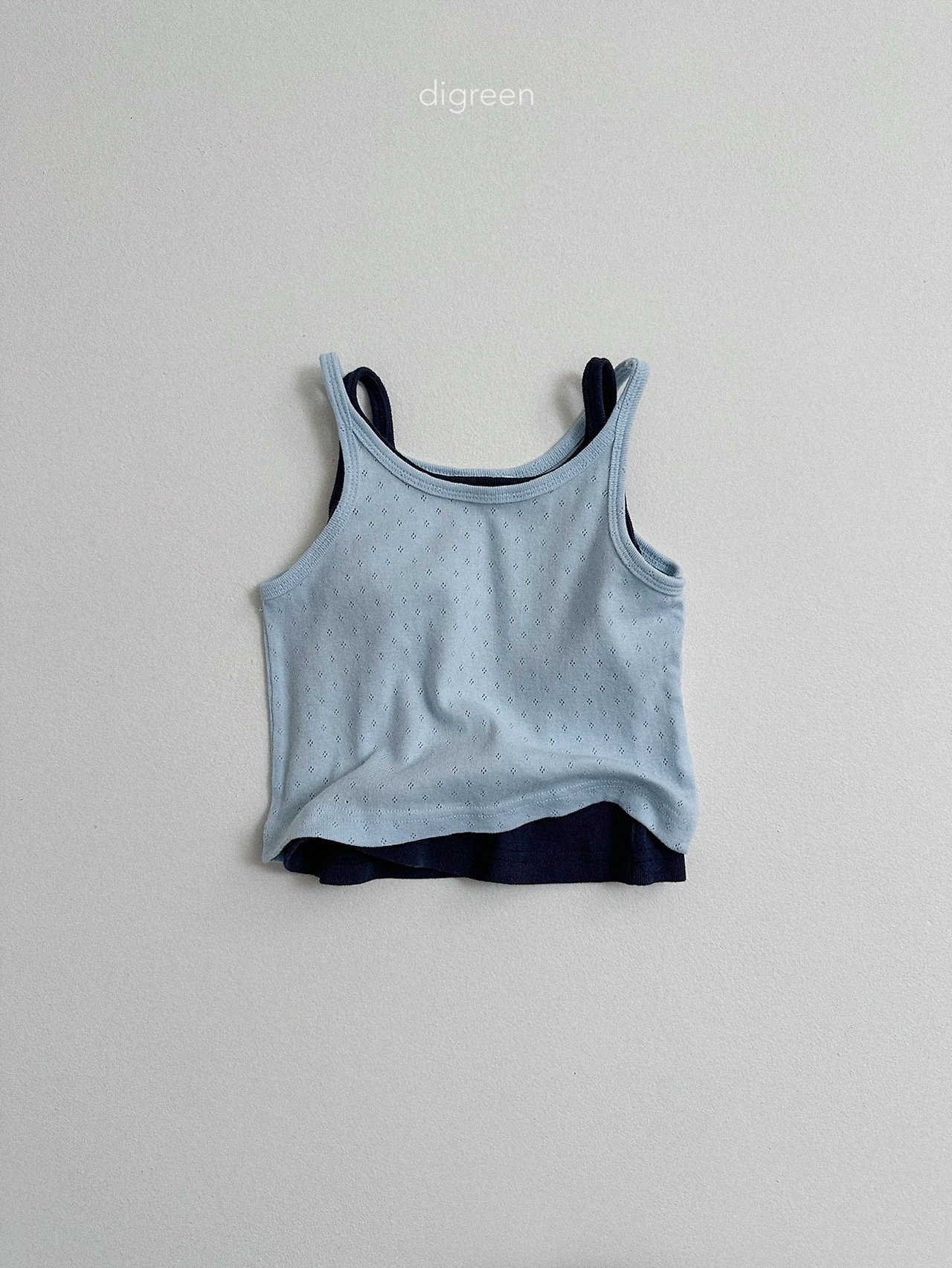 Digreen | sleeveless (Green/Skyblue L105-115/Ivory M95-100)