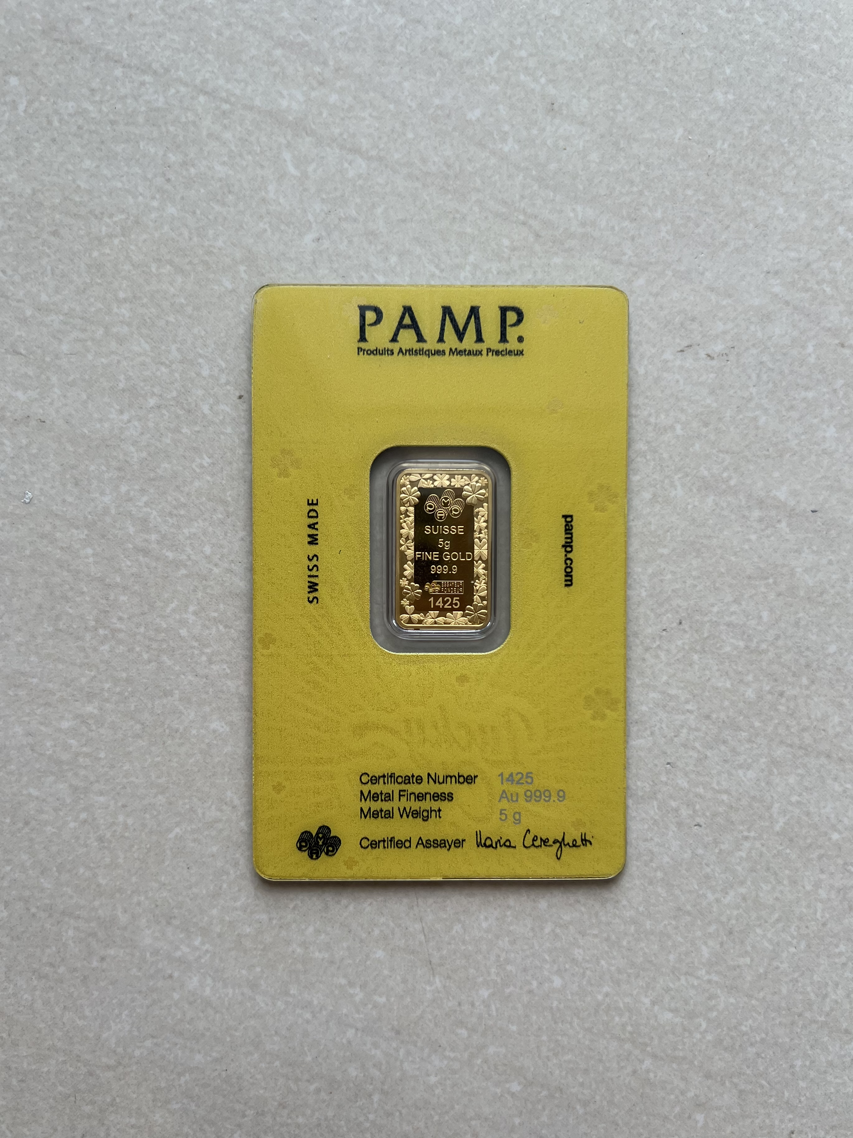 (SN:1425) PAMP Lucky Charm Pig 5g 🇨🇭Swiss Fine Gold Emas 999.9 幸运猪/青猪