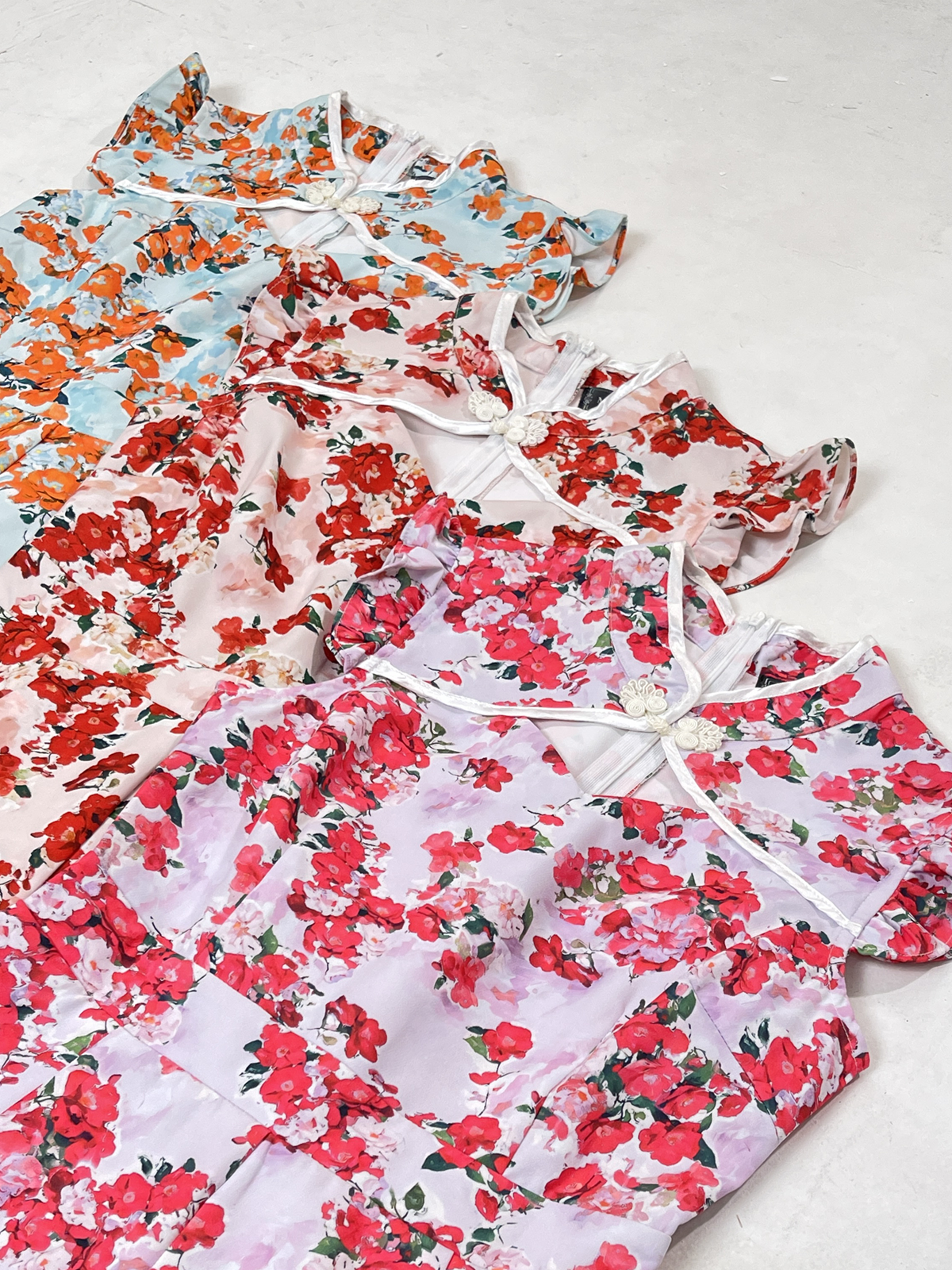 Luck Floral Mini Qipao MC47 