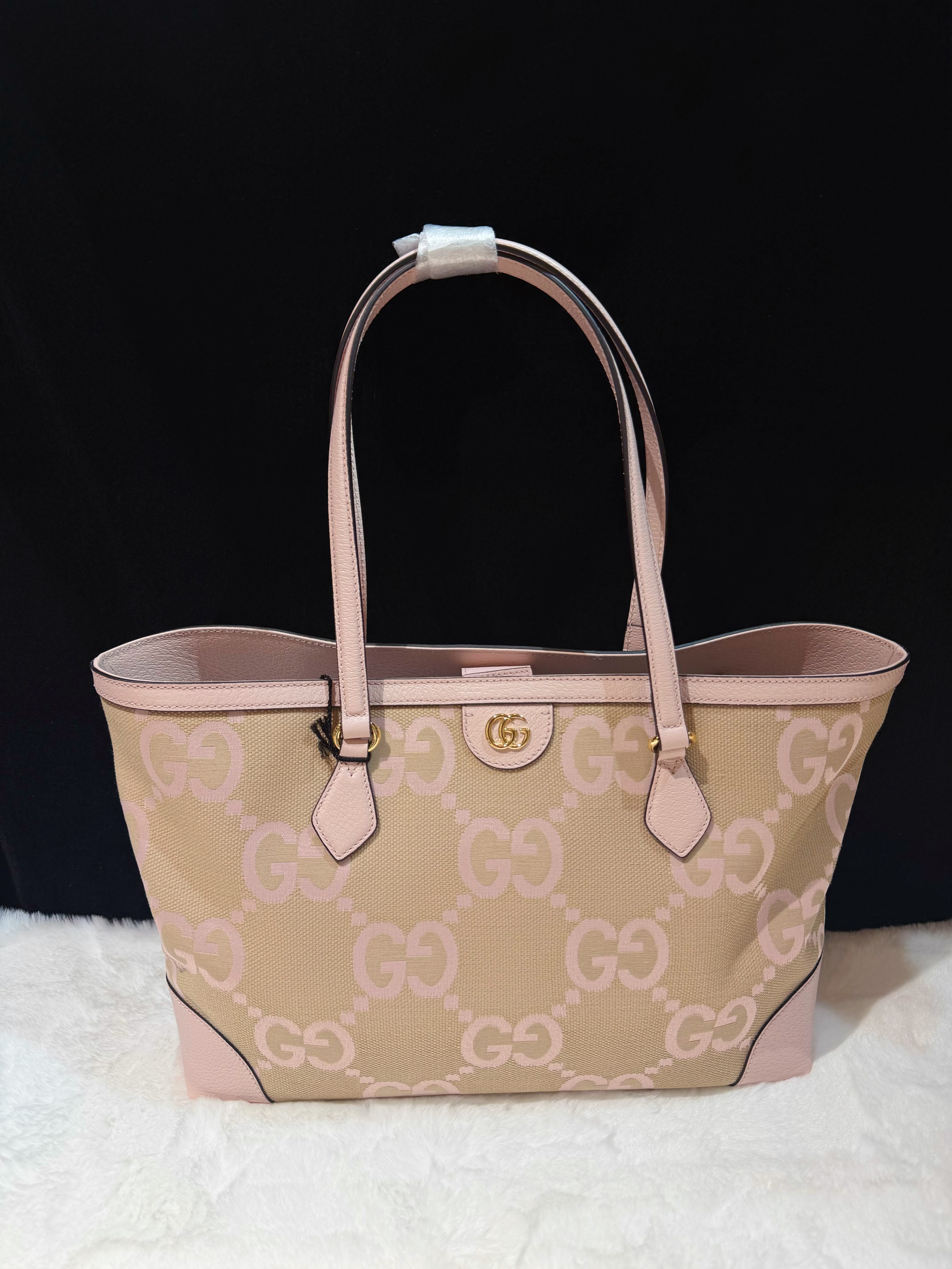 Gucci Ophidia jumbo GG tote pink