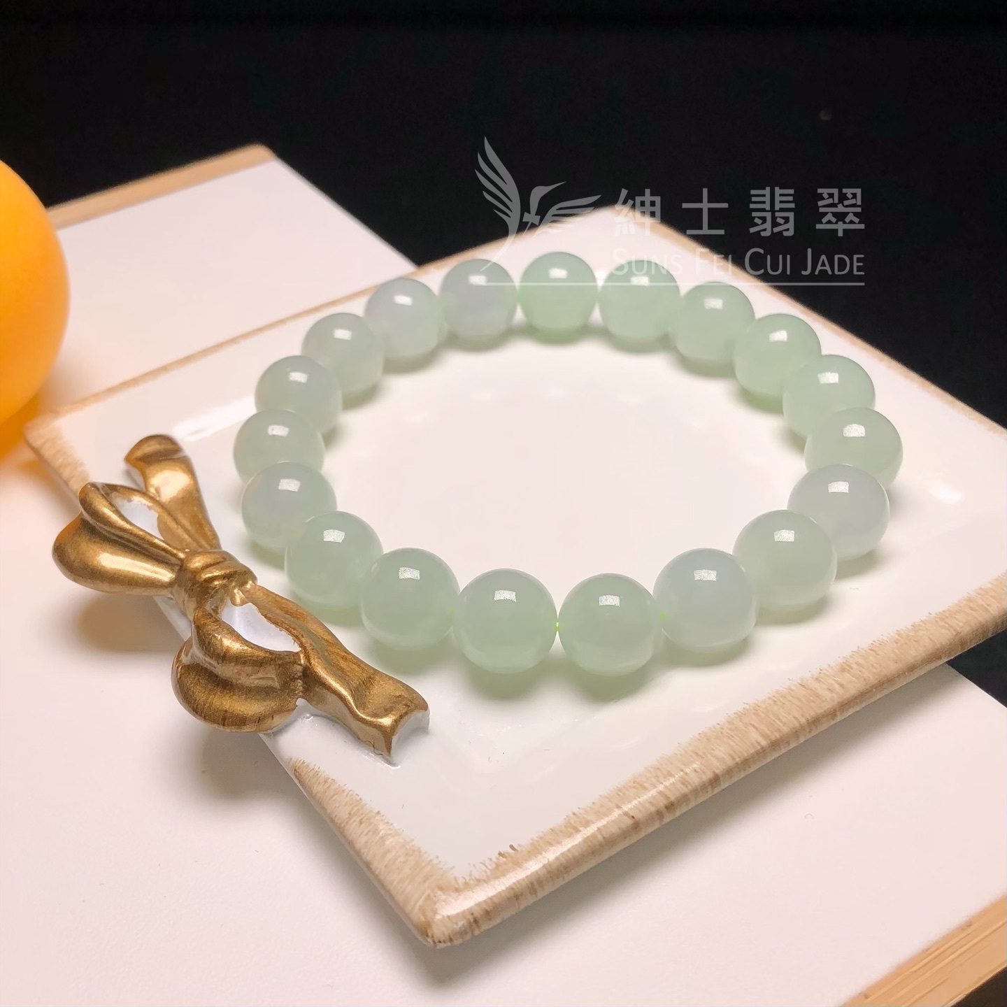 會卡蘋果甜綠手串10.7mm CA00419