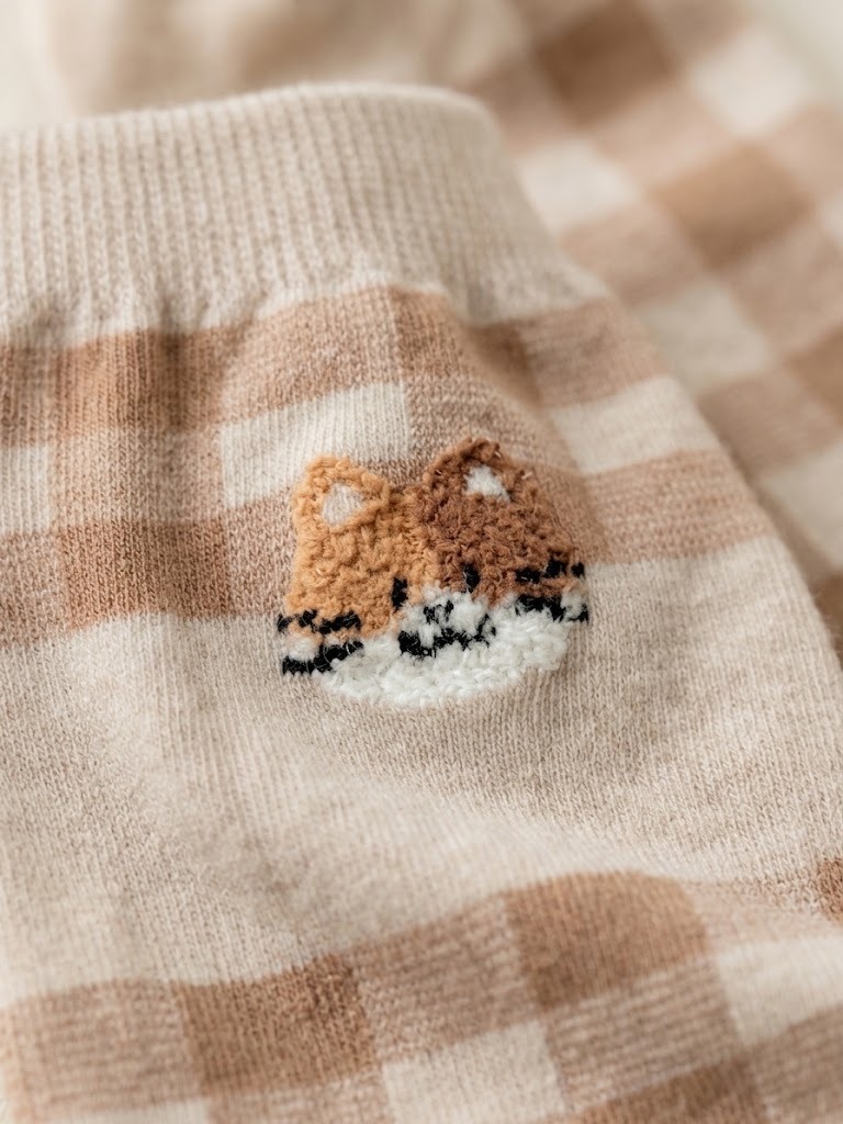 Korean 3D Meow Head Calf Women's Mid Crew Socks