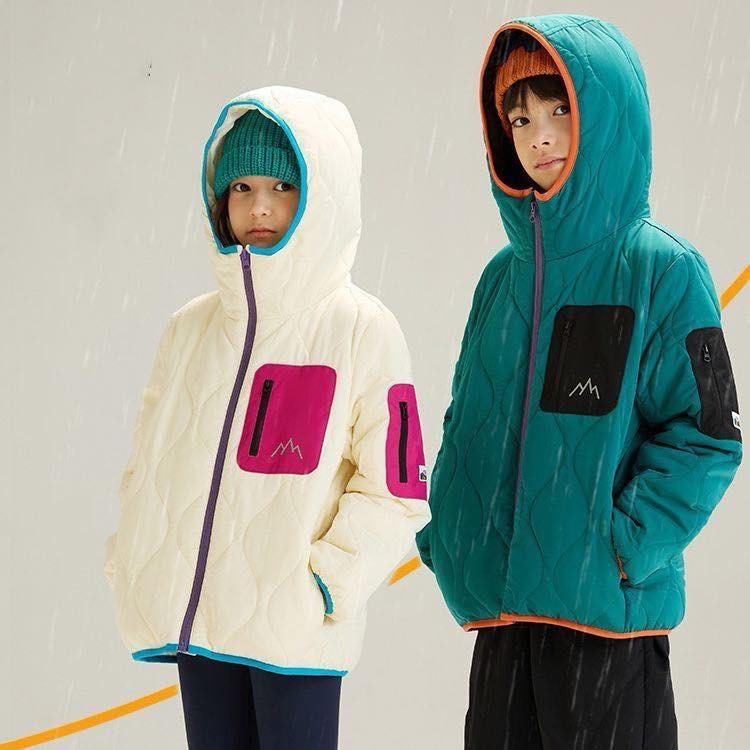 山系併色夾棉褸