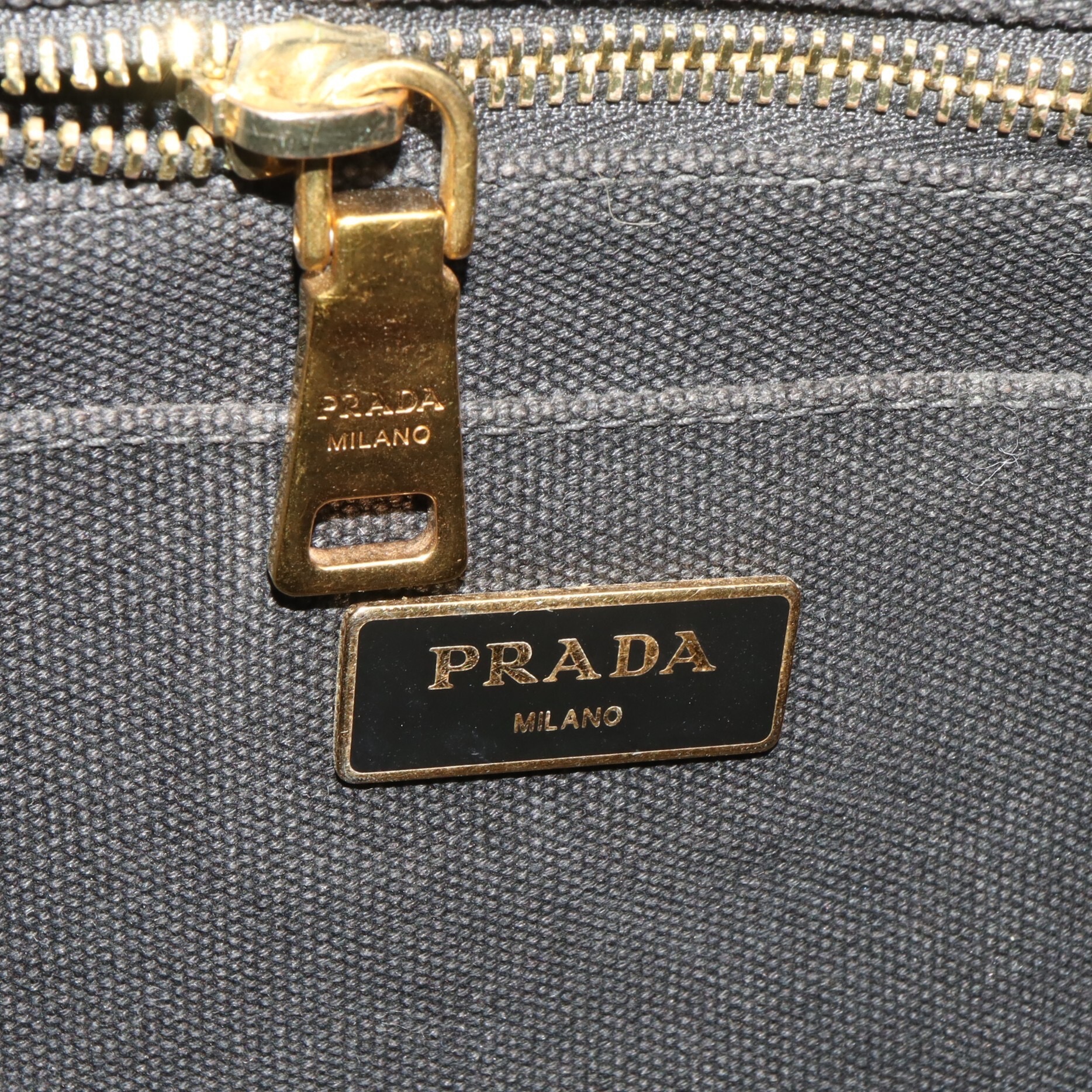 Prada Canapa Canvas Tote Bag