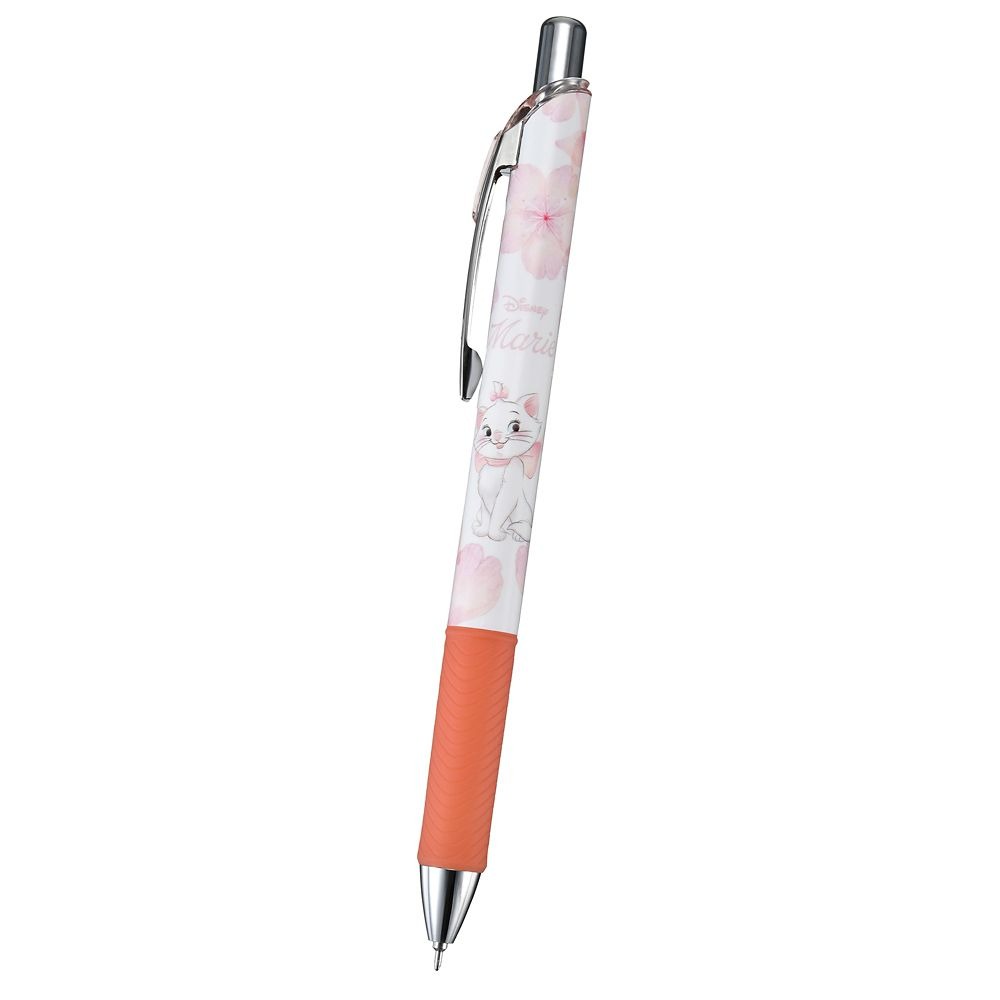 現貨｜【日本 Disney Store 限定】Marie 瑪麗貓 富貴貓 日本製 Pentel EnerGel 0.5mm 黑色 啫喱筆 208858