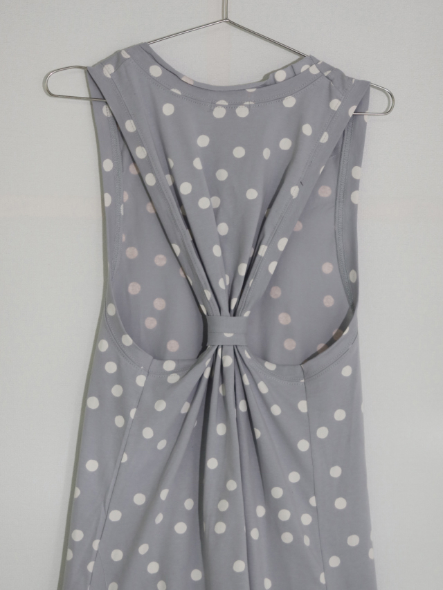 Polka Dot Cutout Tank Top