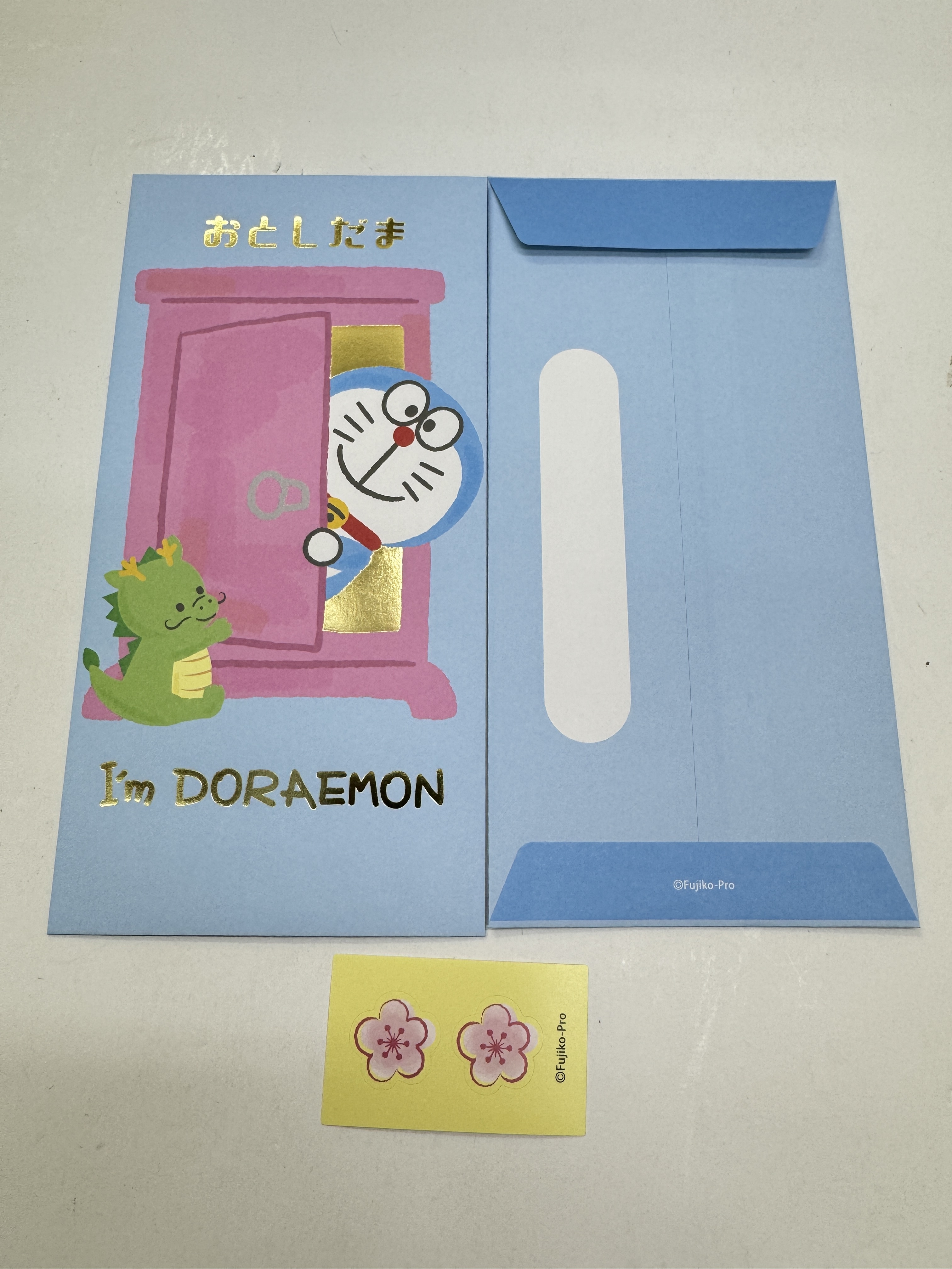 [現貨] [日本製] DORAEMON ｜ 長型利是封 2枚入 {TF2312090}