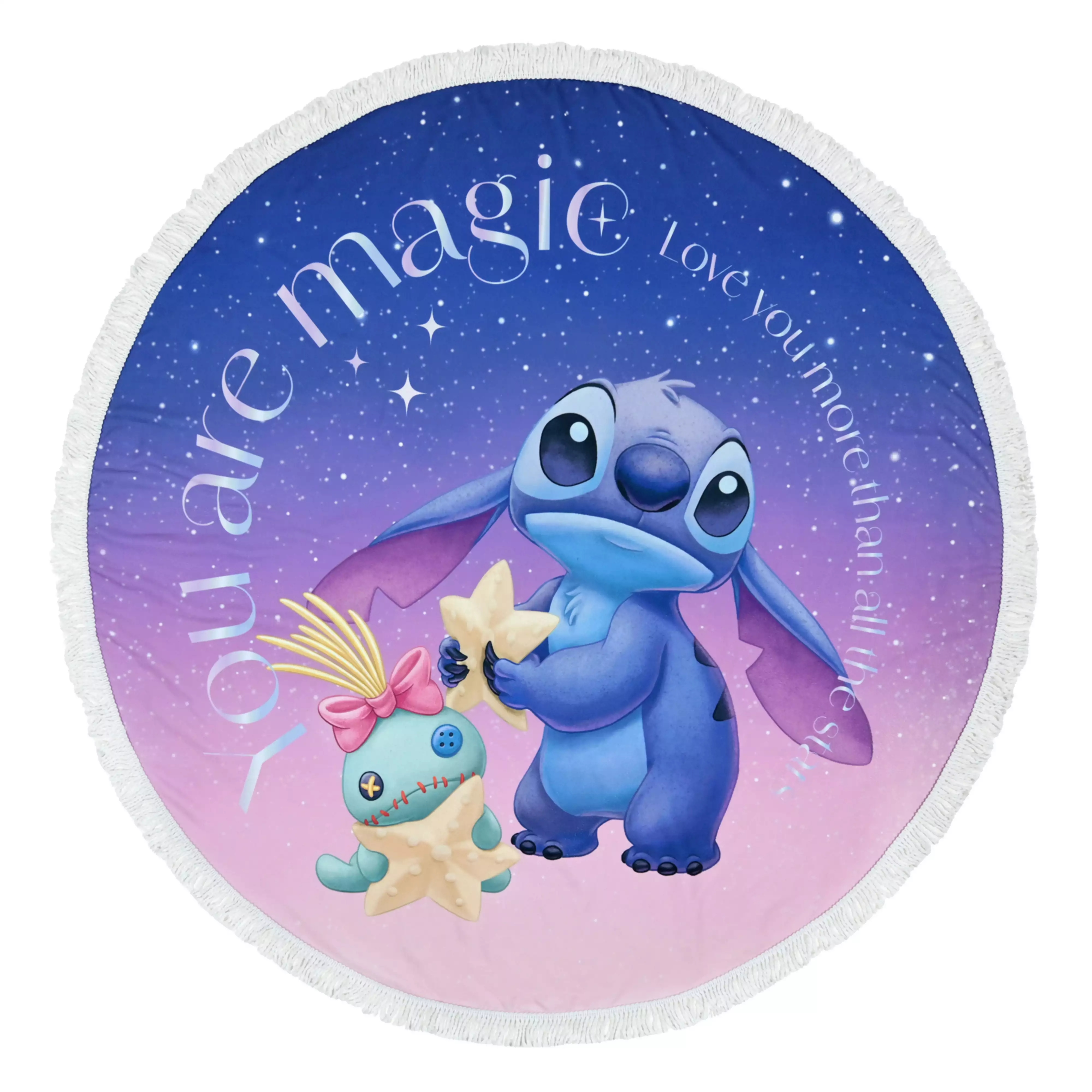 🌸 【預訂】Stitch & Scrump Beach Towel - Disney Stitch Day Collection