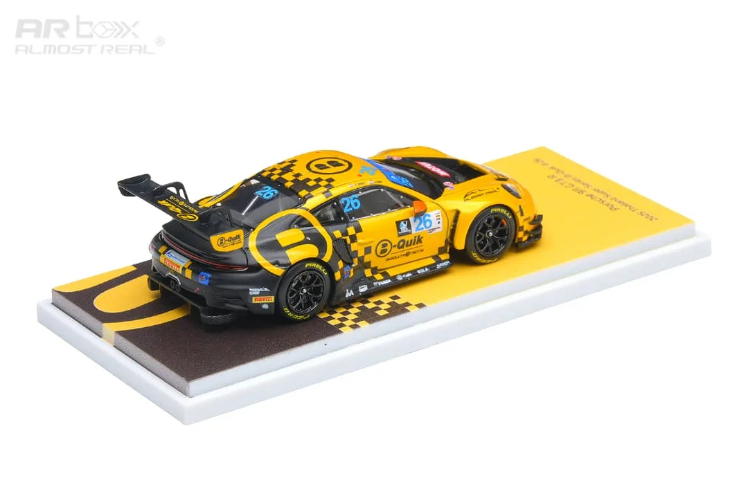 （預訂 Pre Order) AR Box (640005001) Porsche 992 GT3 R B-Quik Metallic Yellow Livery