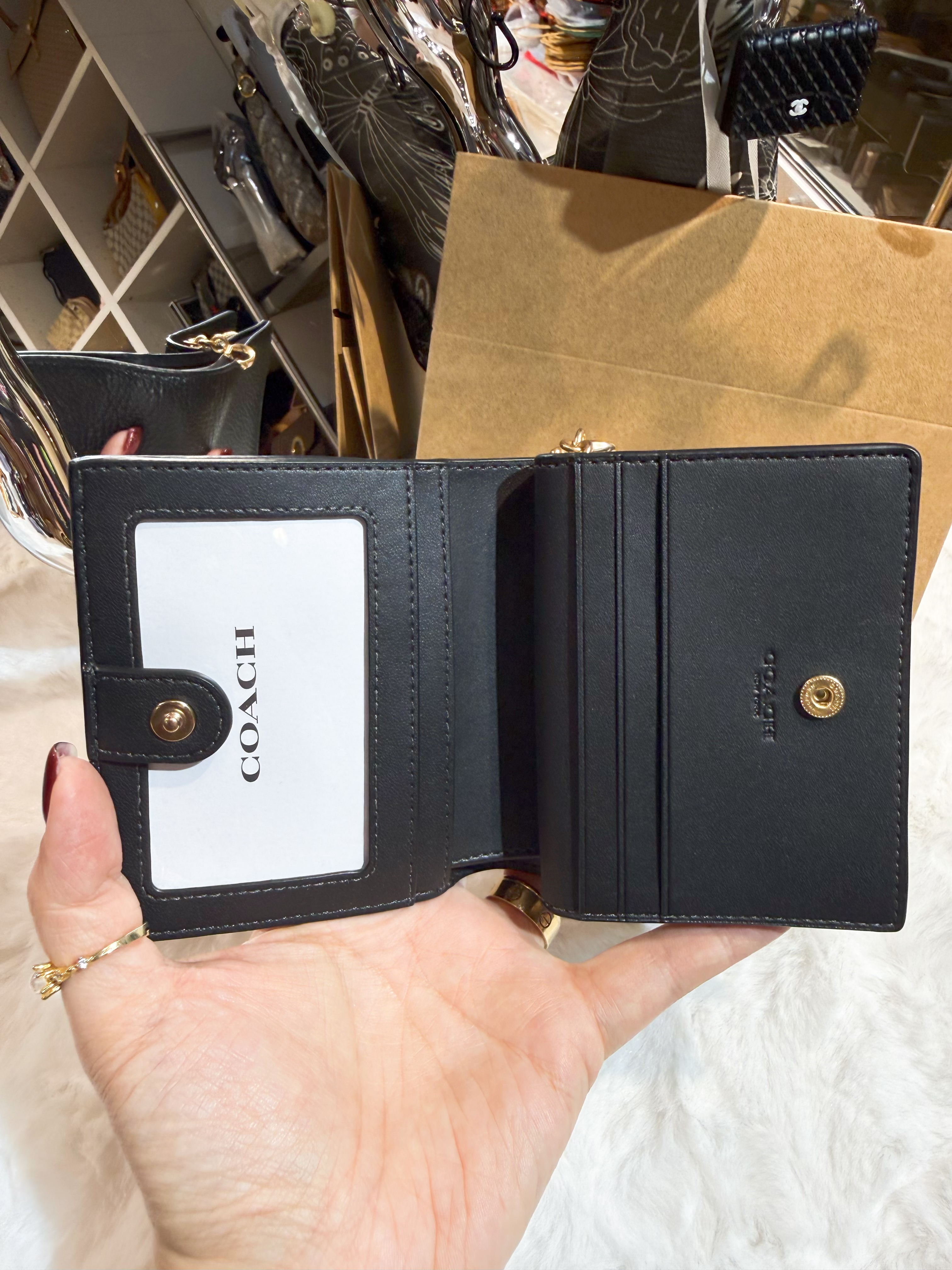 Coach Snap wallet blk/g