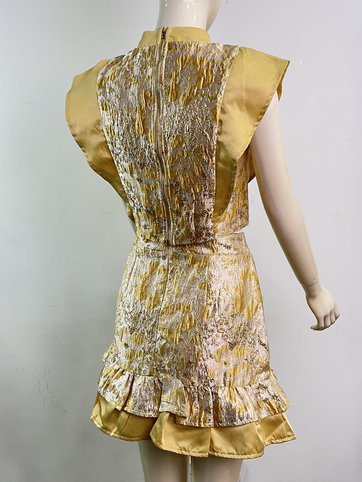 Bloom Royale Ruffle Qipao Set MC68