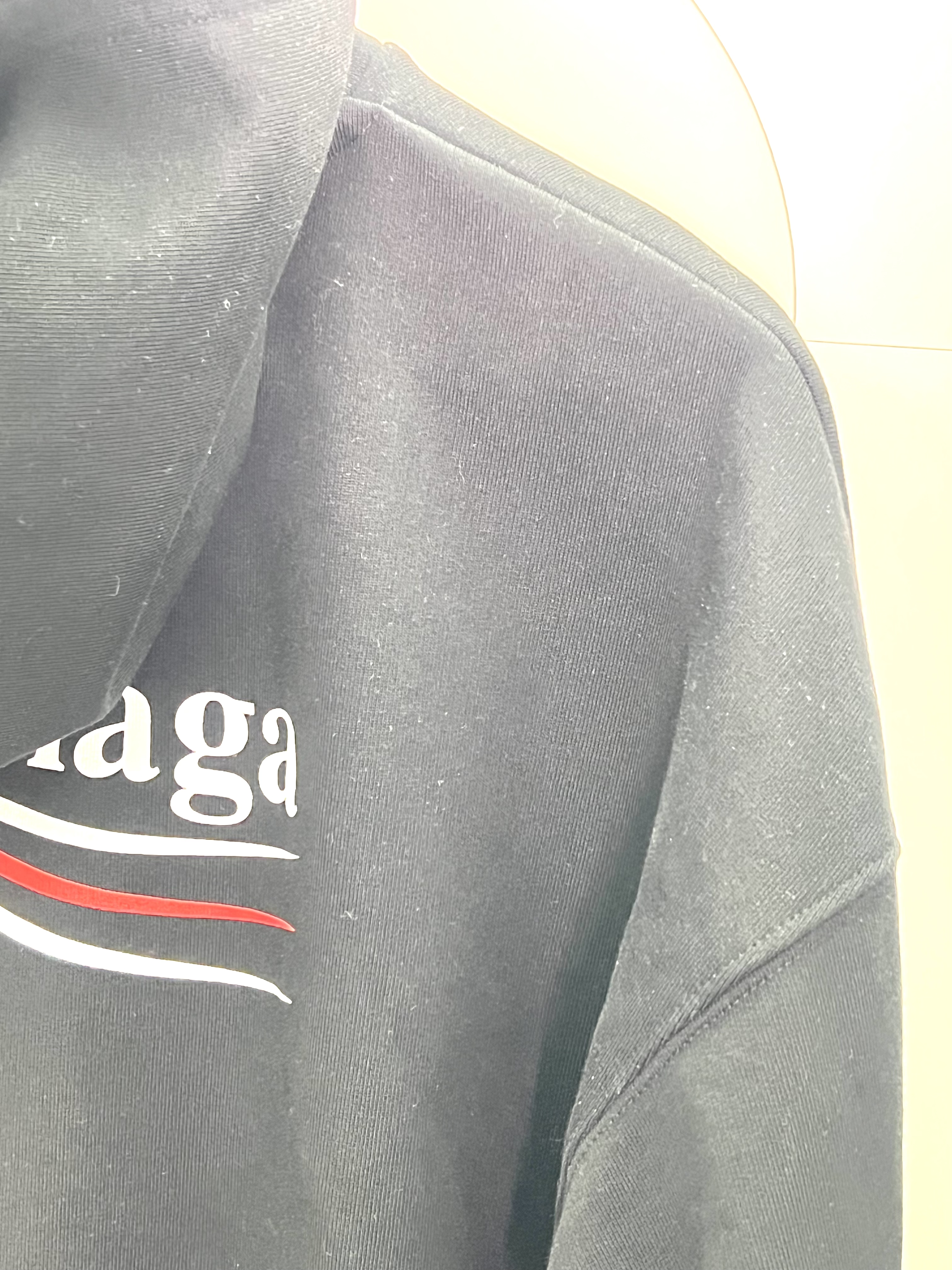 Pre-Owned BALENCIAGA Embroidered printed cotton-jersey hoodie / Product Code: 26040706