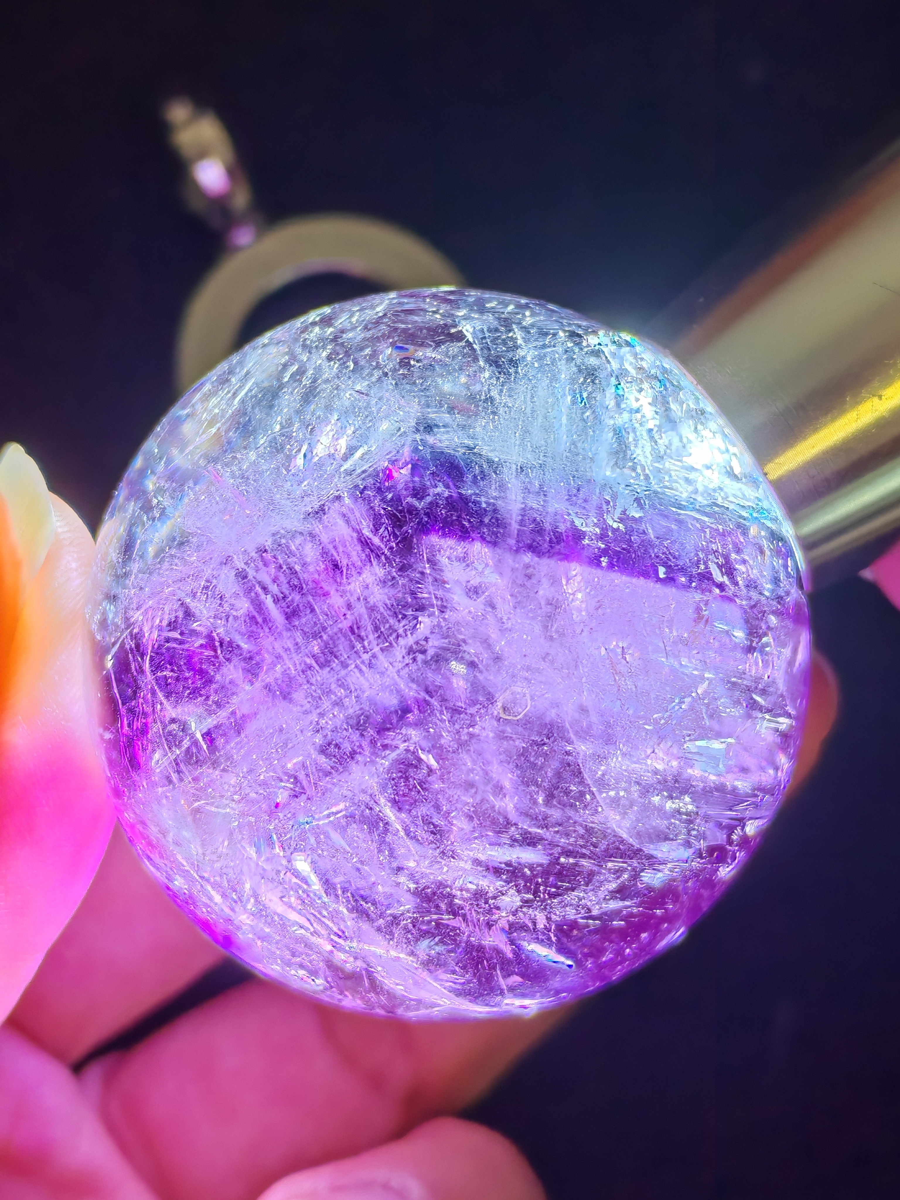 紫水晶金字塔球