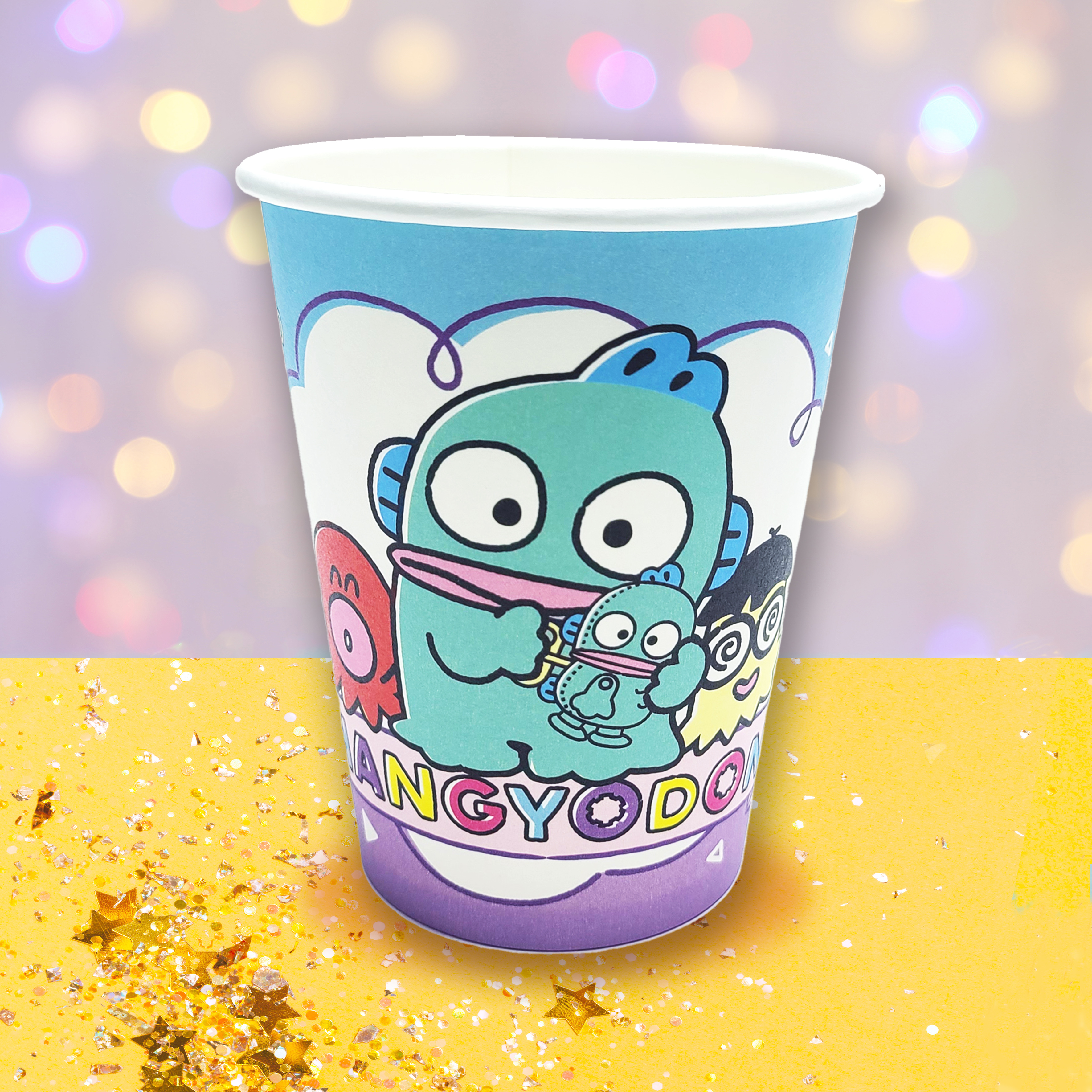 Sanrio 水怪 特級厚紙杯 9oz 6件裝 [Sanrio 許可產品]  Sanrio Hangyodon Paper Cups 9oz 6pcs [Licensed by Sanrio]