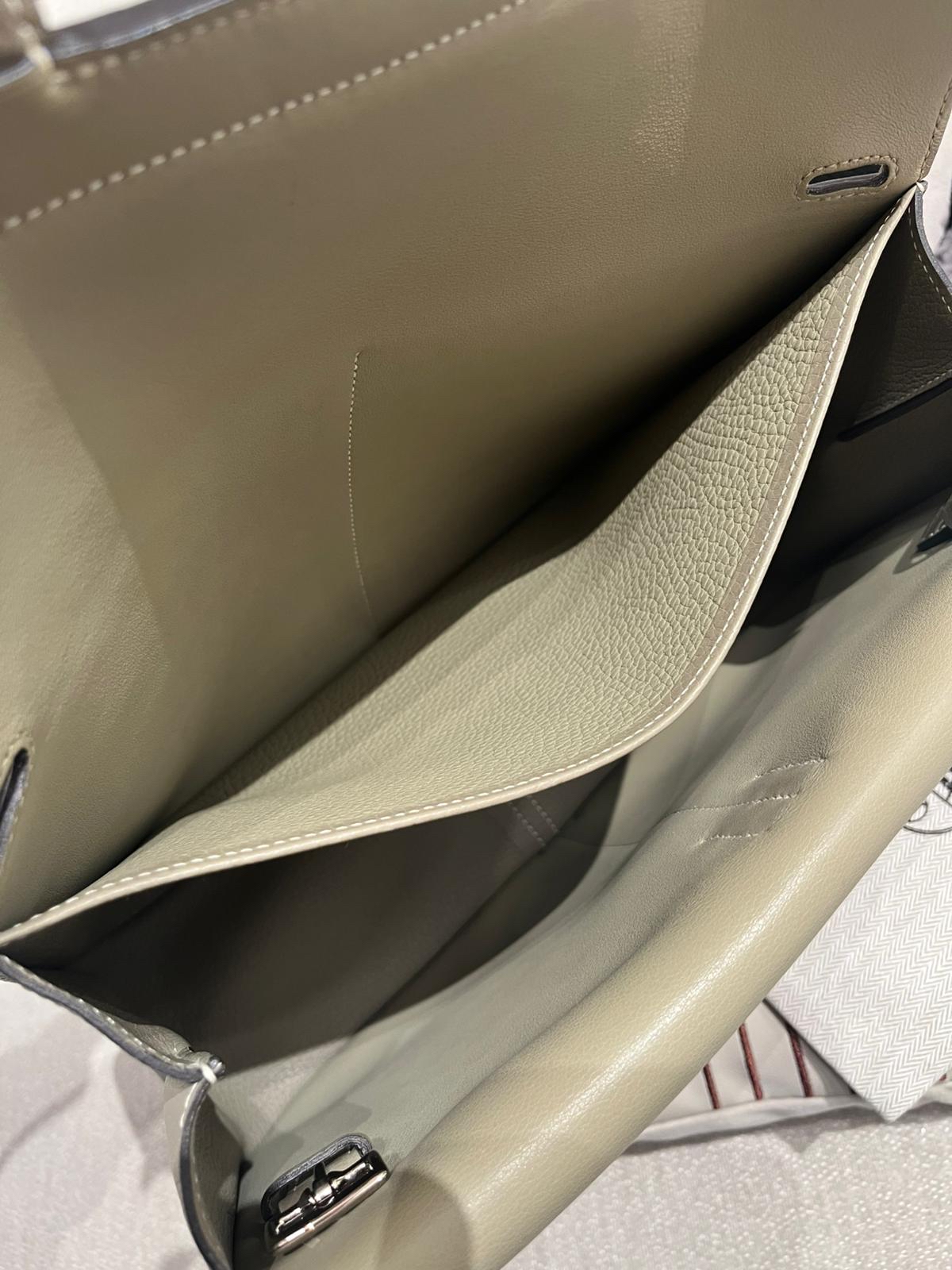 Hermes Halzan 31 鼠尾草綠色Stamp X 100%Authentic, 98%New ✅Dust bag