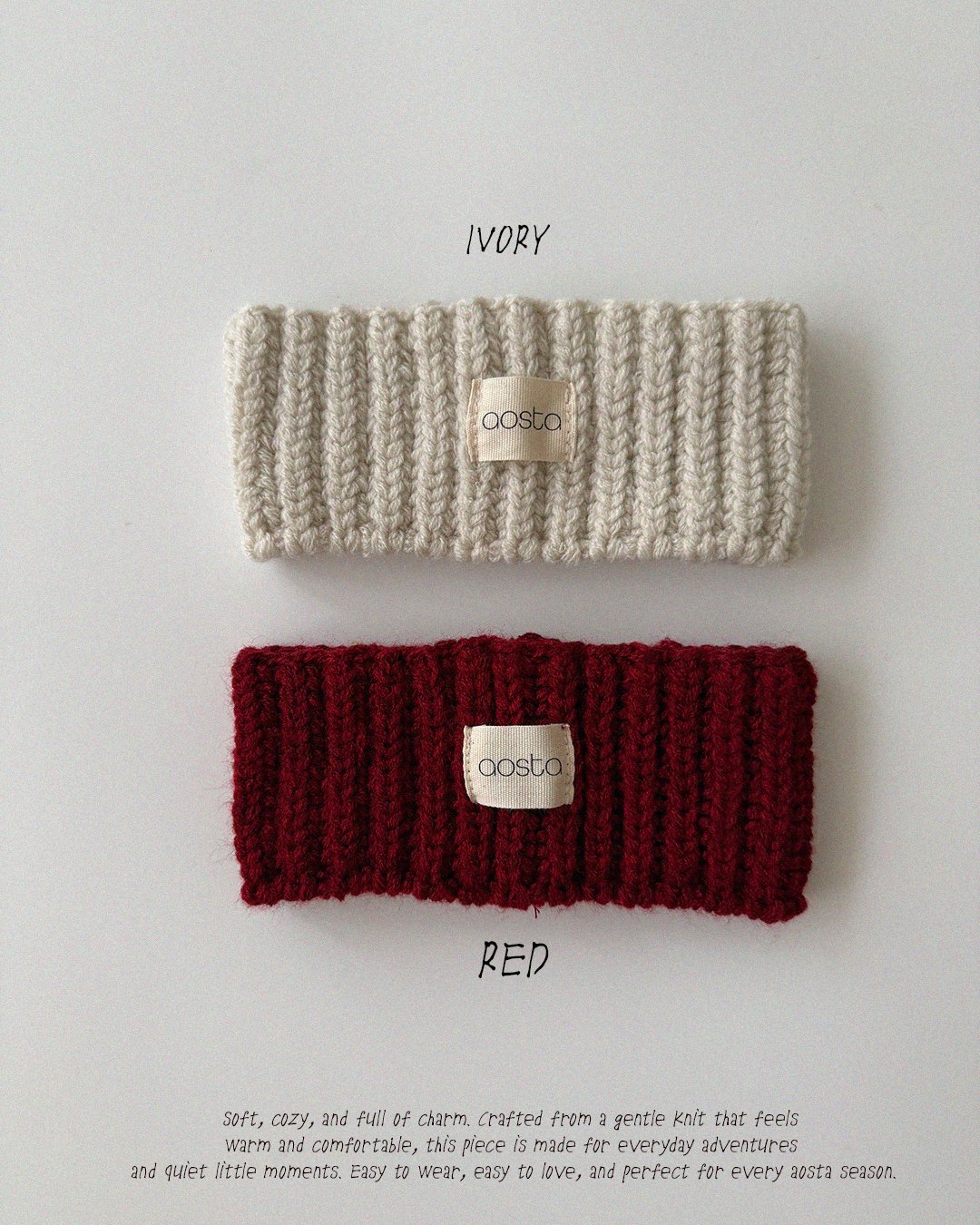 Aosta | [Knit Cookie Headband]ACC