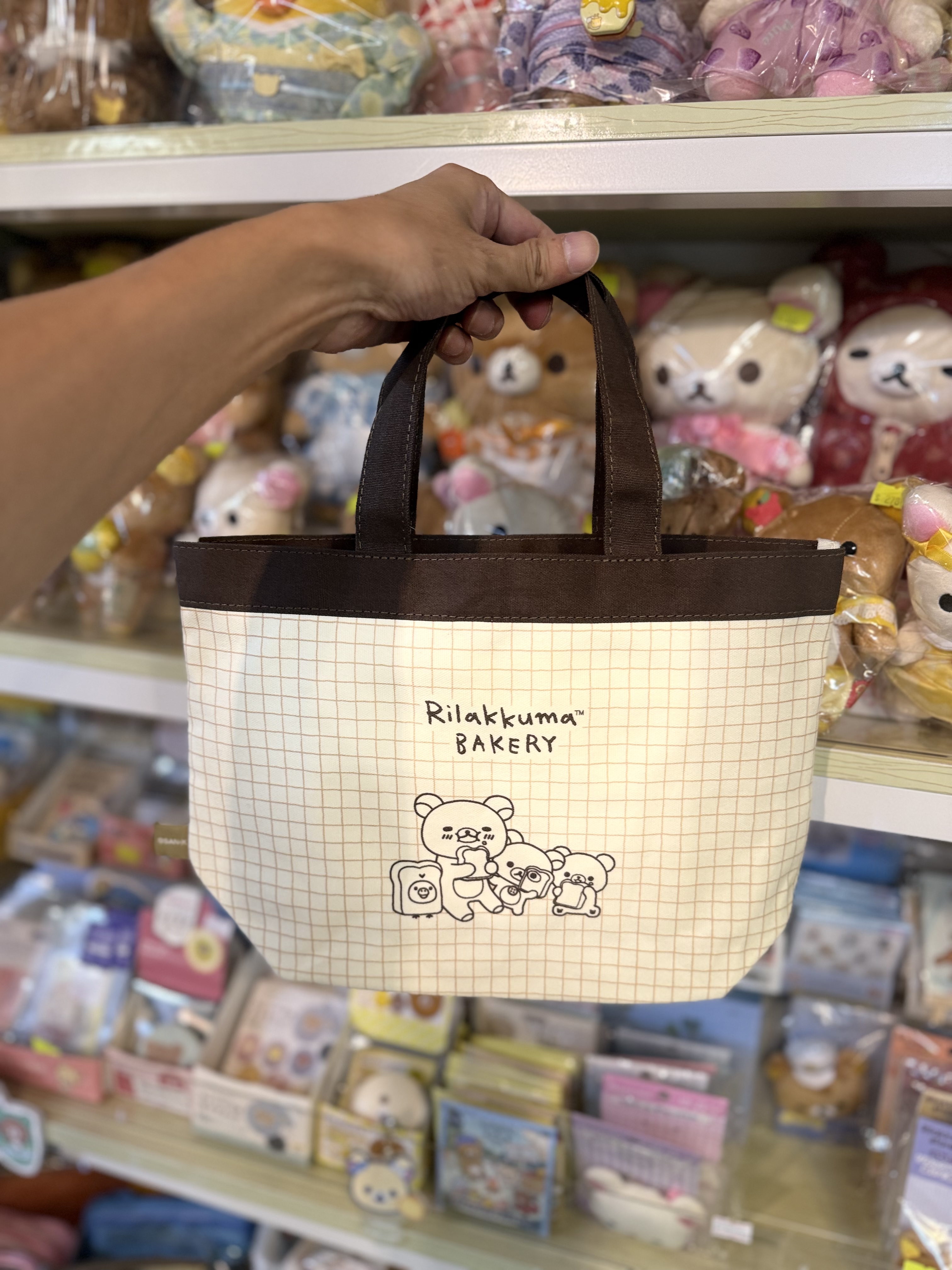 《現貨》全新Rilakkuma麪包造型手挽袋