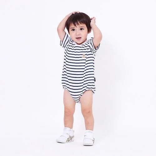 Polo Baby 短袖連身間條衫 3色可選 70/80cm