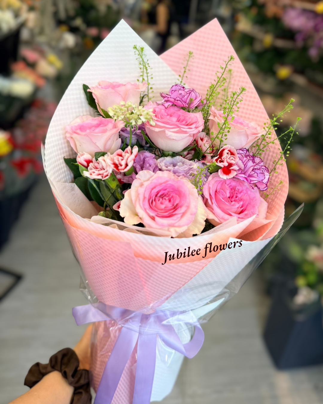 洛神玫瑰混合花束