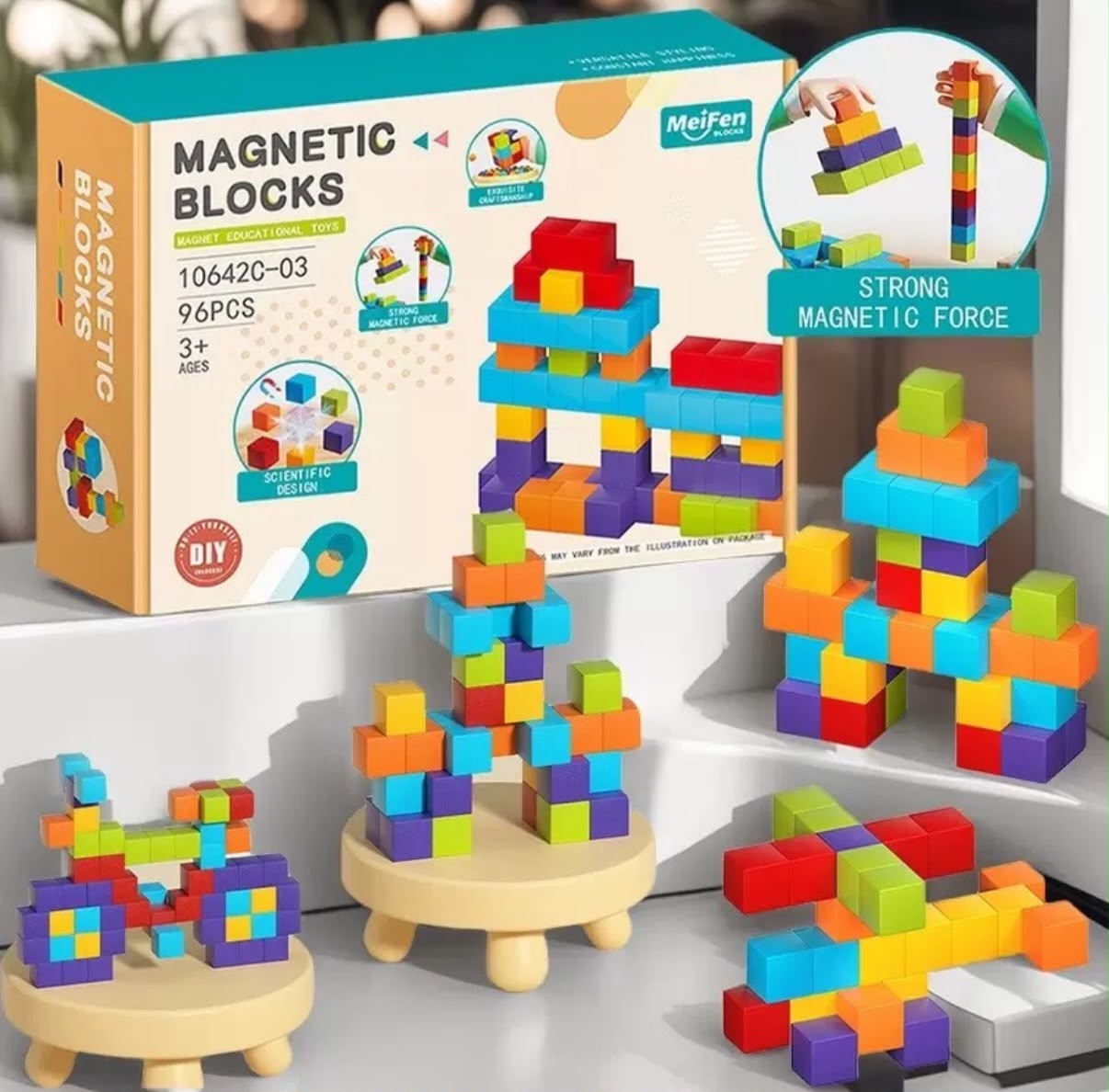 Magnetic blocks 磁性小方塊積木