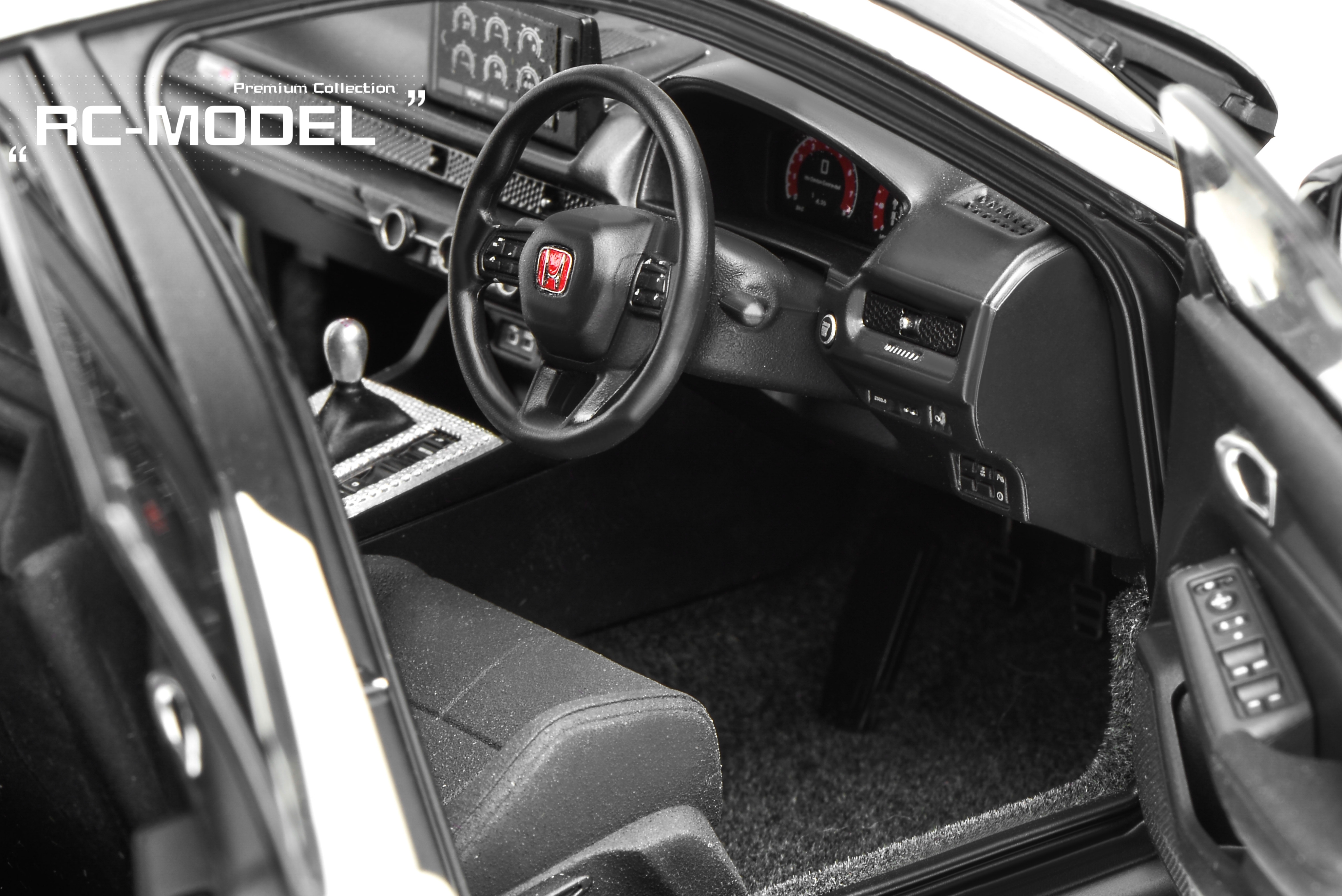 PRE-ORDER MOTORHELIX 1/18 Honda Civic TYPE R (FL5) HKS Livery *Championship White